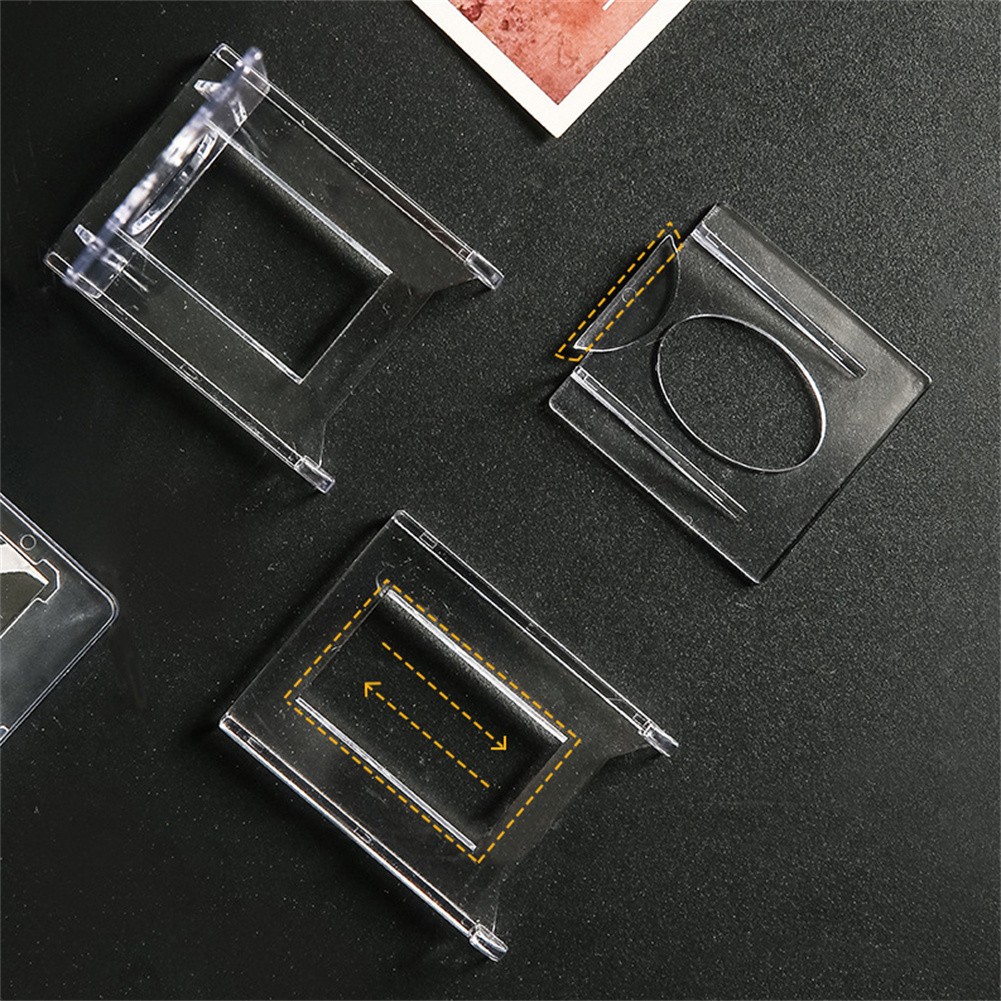 1-100 pcs Clear Acrylic Trading Card Stands Sports Cards Display Holder