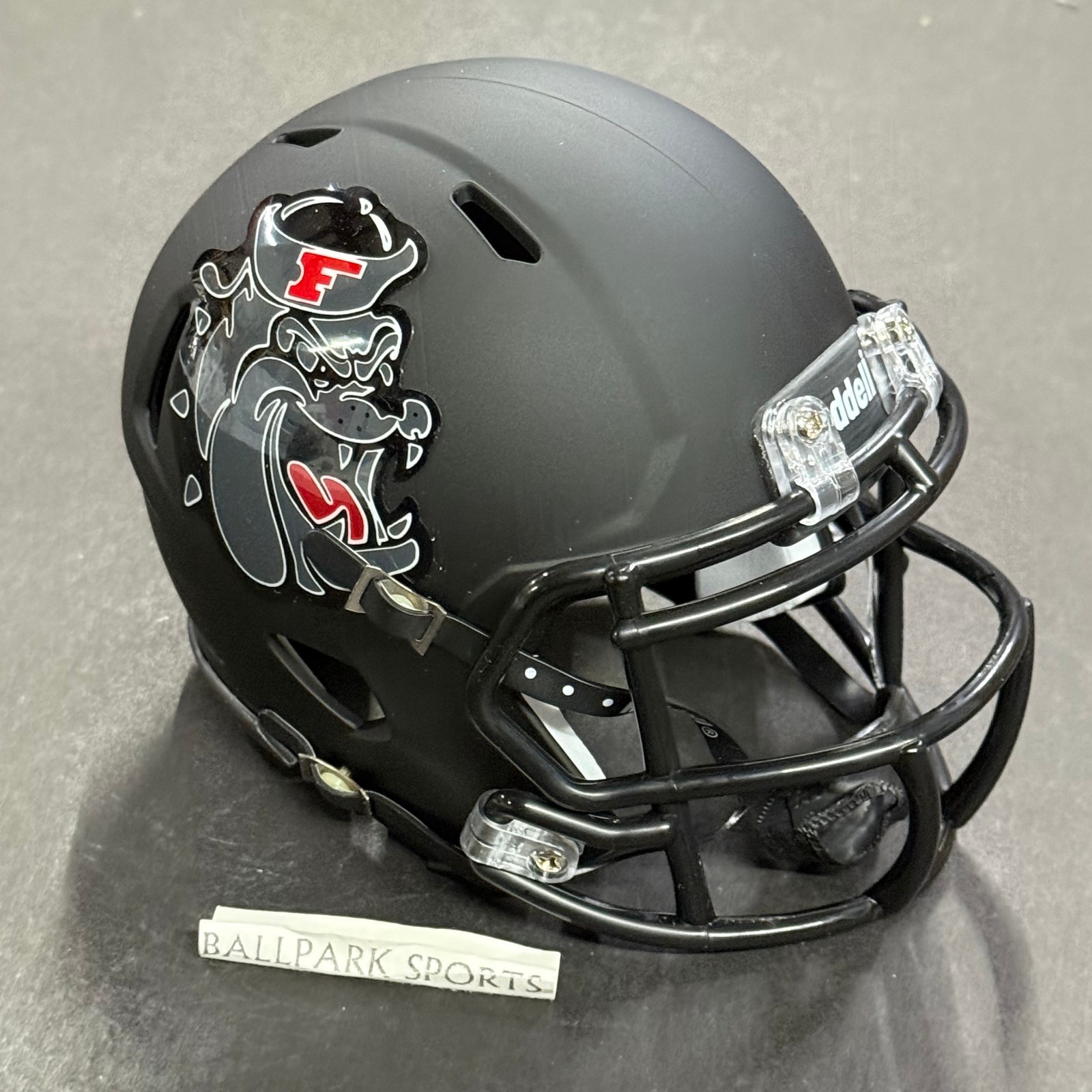 Fresno State Bulldogs Matte Black Speed Mini Helmet Riddell NCAA Brand New!