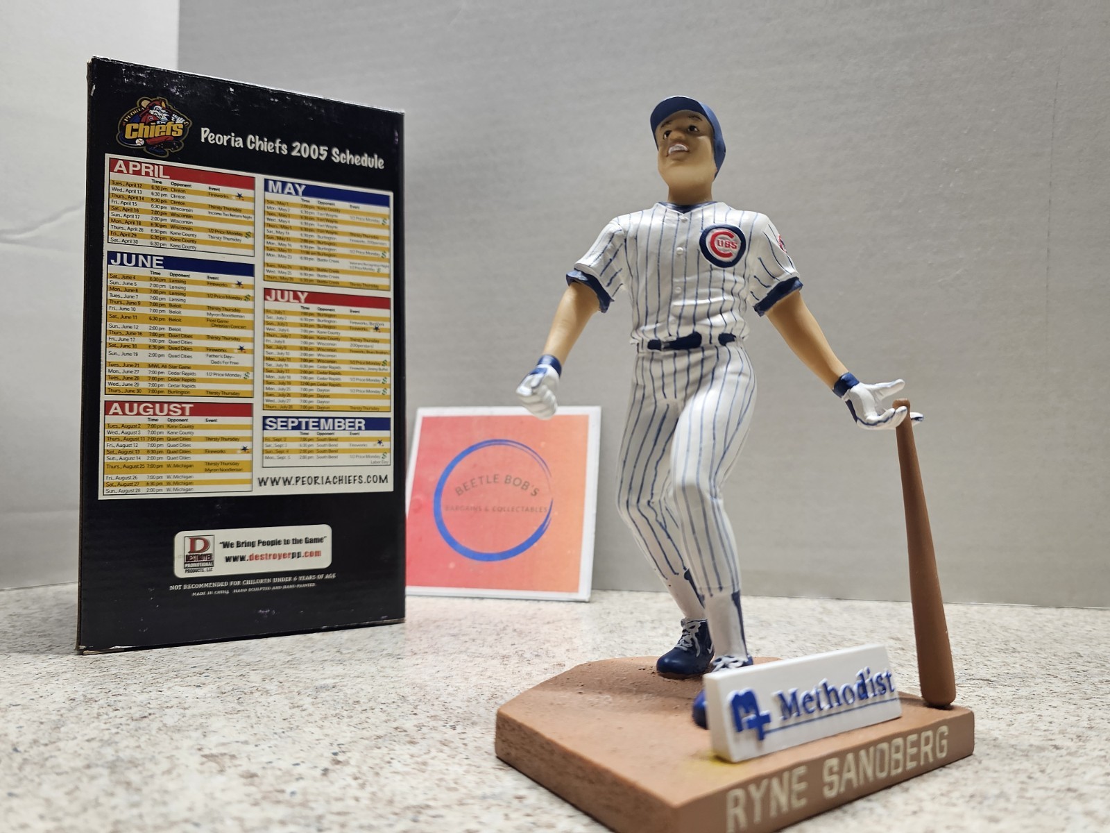 Ryne Sandberg Peoria Chiefs MiLB Cubs MLB 2005 SGA Figurine NIB