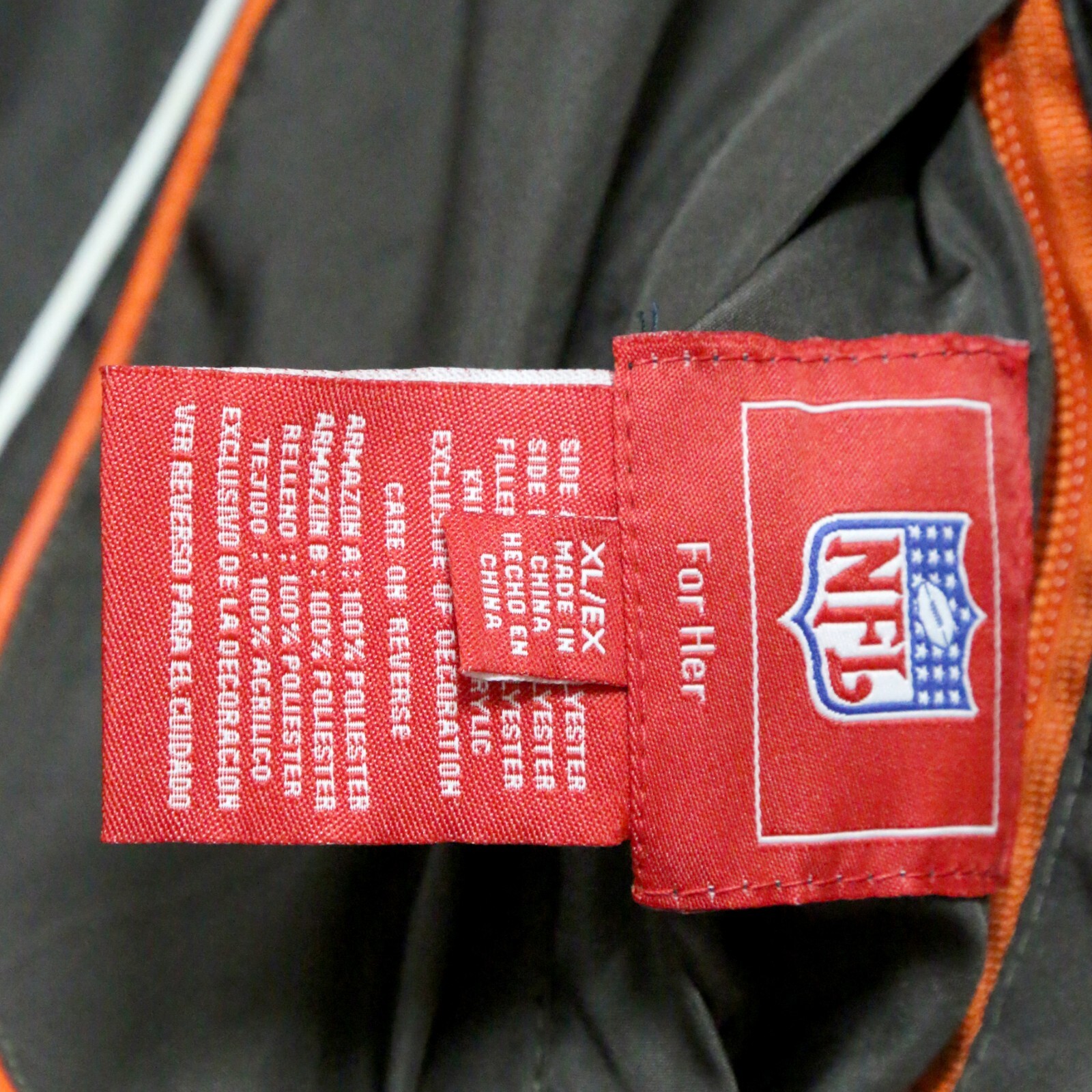 VTG G-III NFL Cleveland Browns Full Zip Reversible Quilted Jacket Womens XL