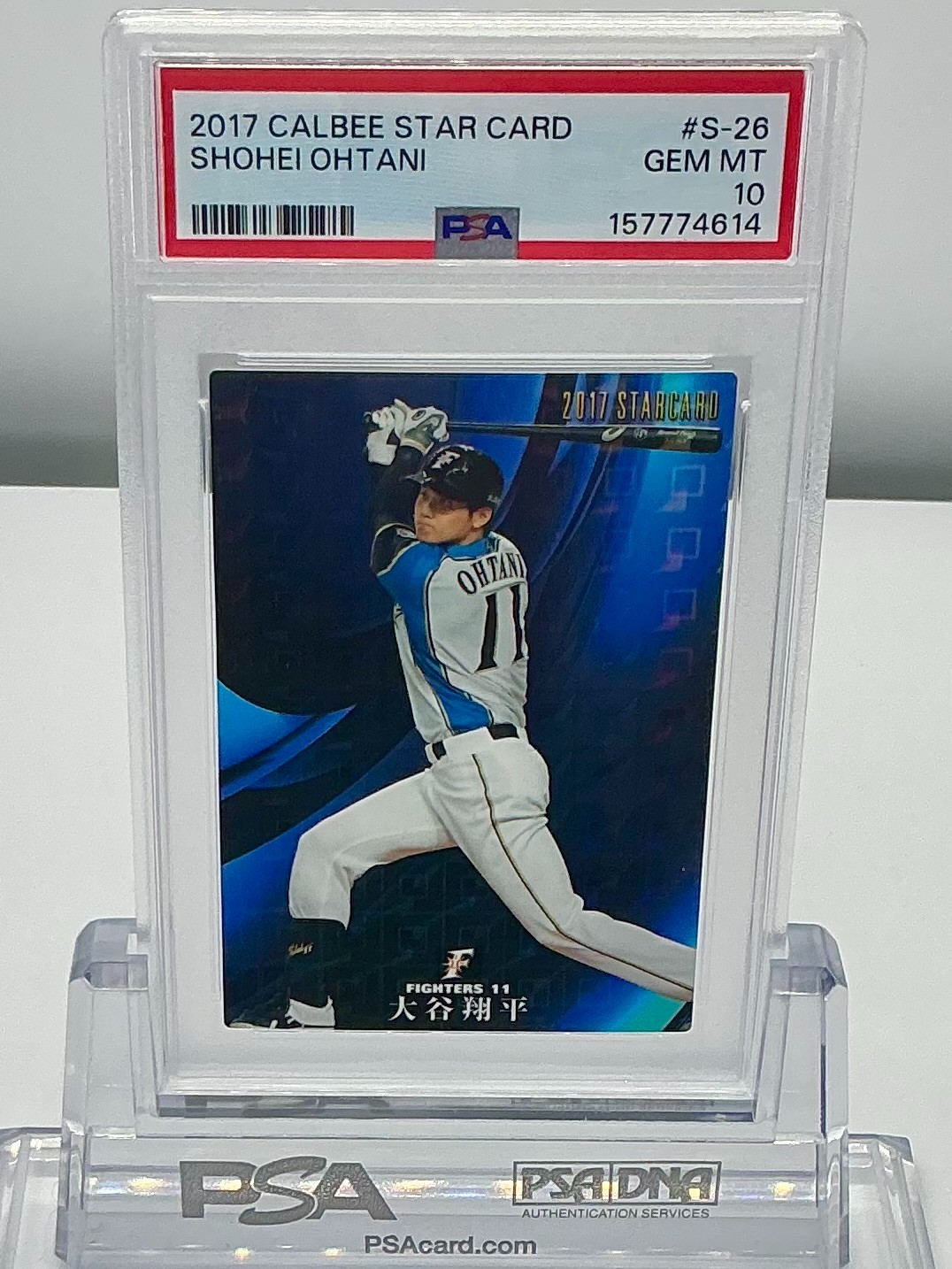 SHOHEI OHTANI 2017CALBEE STAR CARD #S-26 PSA10!GEMMINT!LOWPOP!(RC)