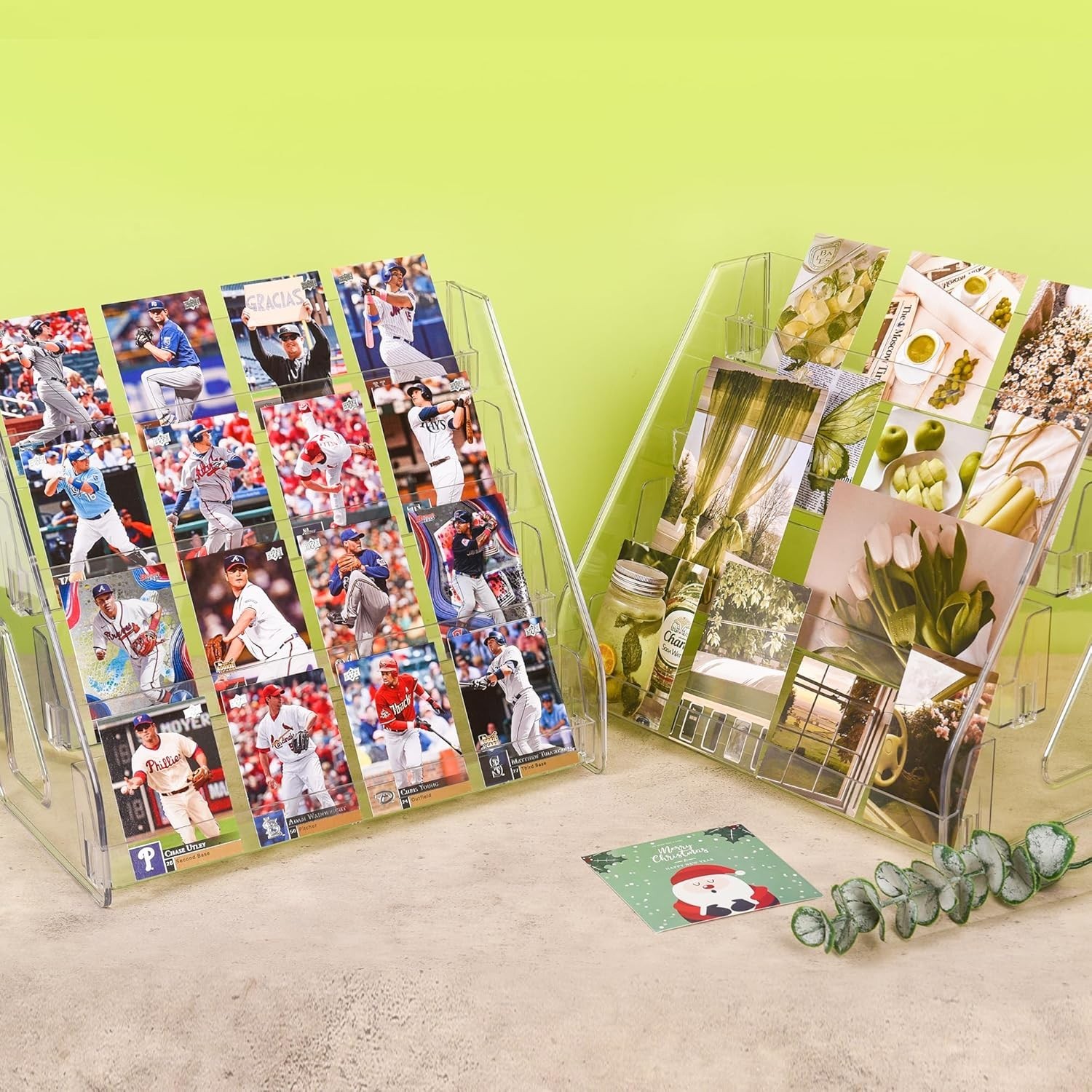Compact 4-Tier Card Display Stand – Elegant Organizer for Collectors & Retailers