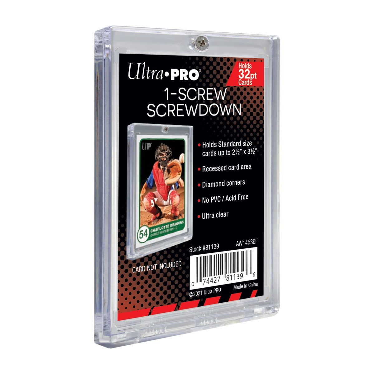 10 Ultra Pro 32pt 1-Screw Recessed Screwdown Trading Sports Card Holder Case