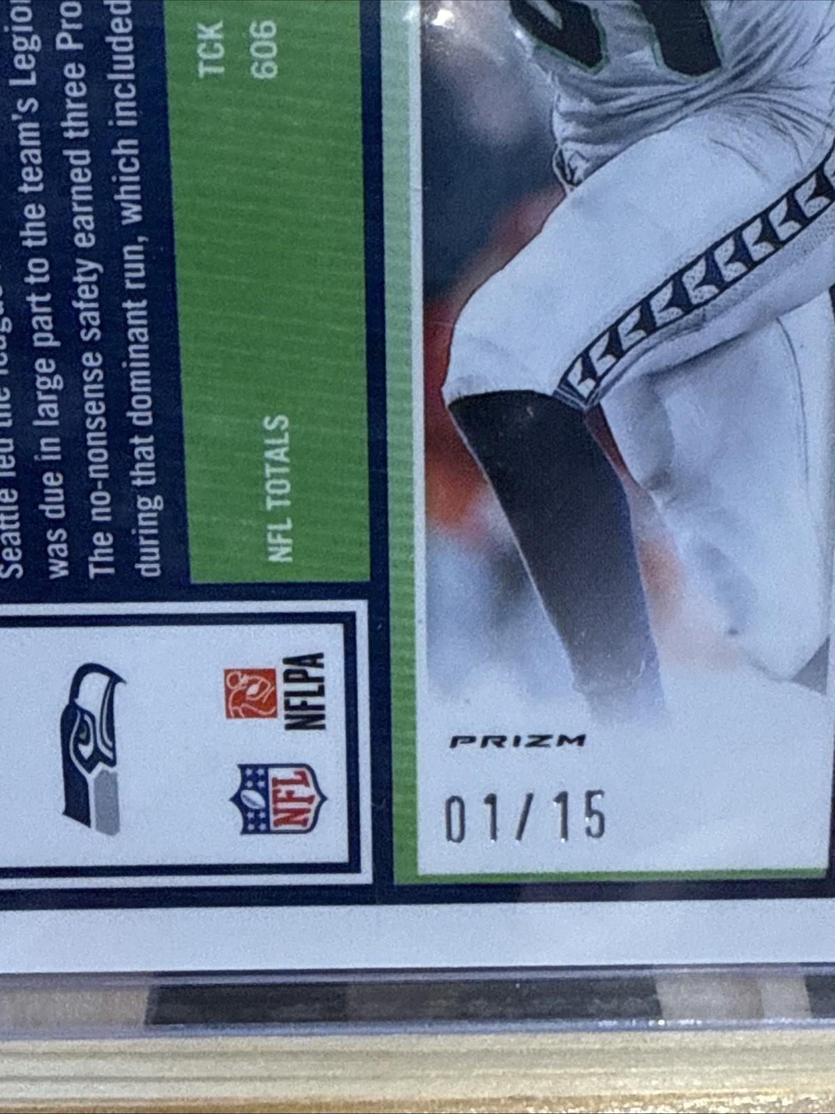 2025 Panini Donruss Optic Kam Chancellor #45 Seahawks Blue Cracked Ice 1/15