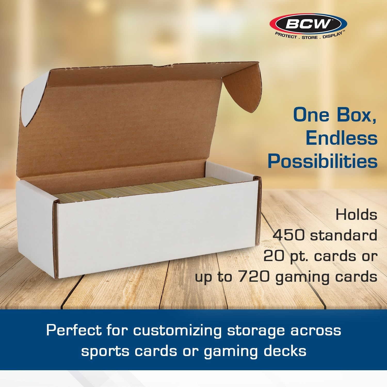 X10 BCW 500 Count Cardboard Storage Boxes For Baseball Sport or Gaming Cards New
