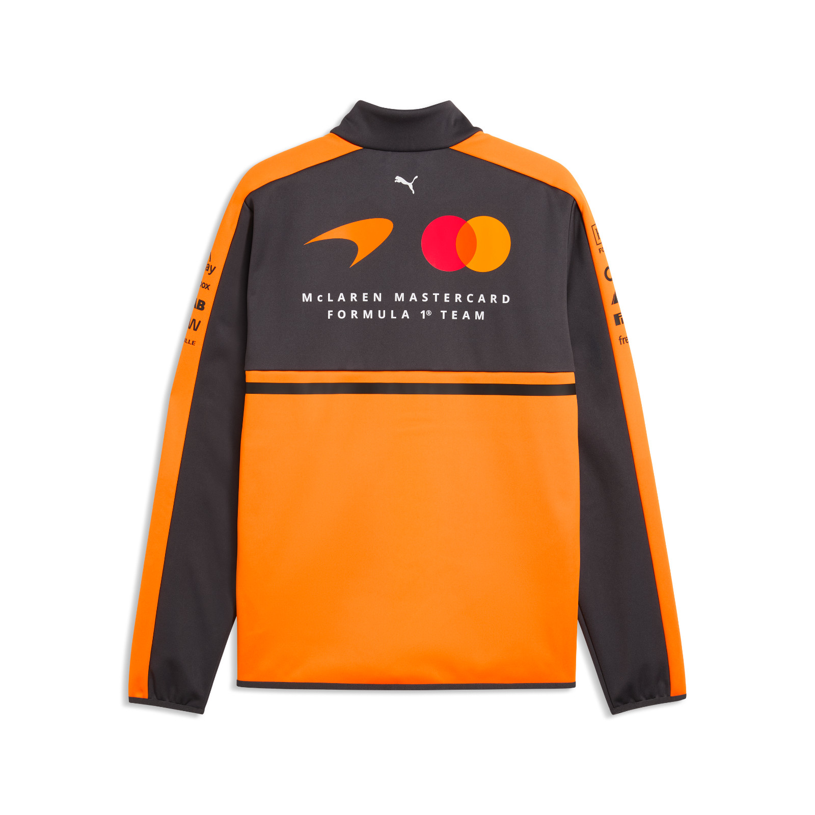 McLaren F1 Team 2026 Official PUMA Teamwear Full Zip Softshell Jacket Orange