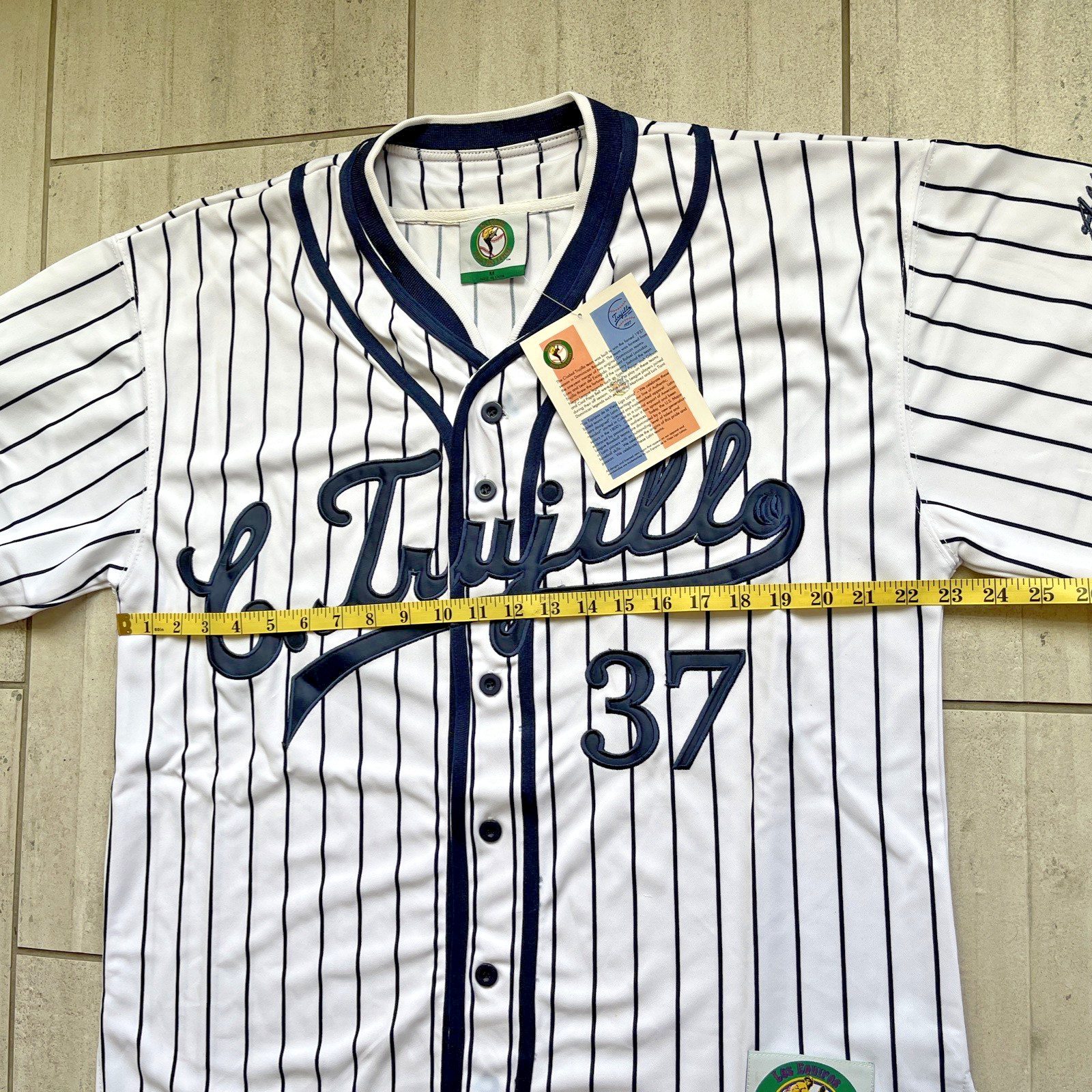 LATIN LEAGUE CIUDAD TRUJILLO THROWBACK (1879-1940) BASEBALL JERSEY #37 Sz M