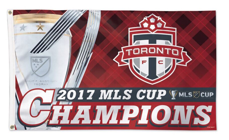 2017 Toronto FC MLS Cup Champions Single Sided Wincraft 3′ x 5′ Flag