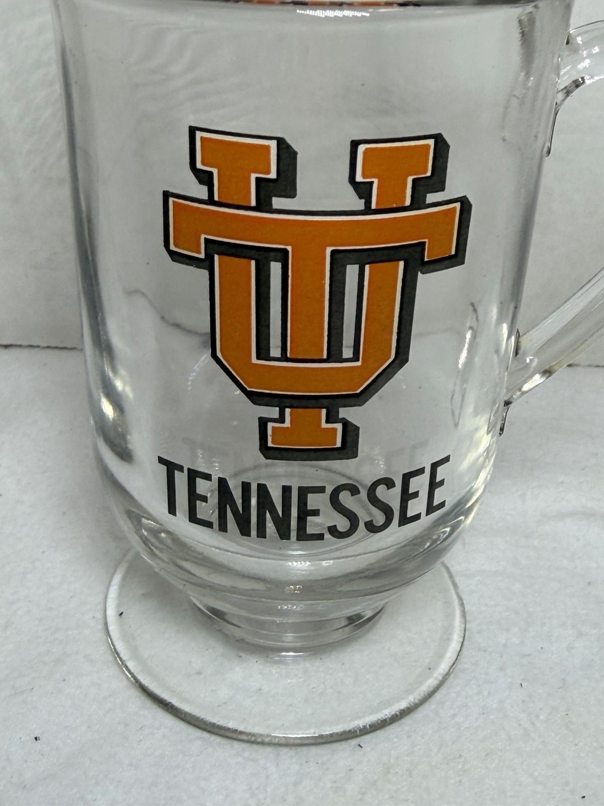 University of Tennessee Volunteers Glass Mug Cup 5 Inches Collegiate