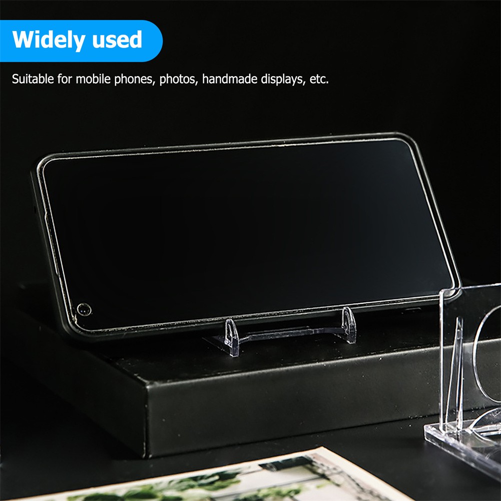 1-100 pcs Clear Acrylic Trading Card Stands Sports Cards Display Holder