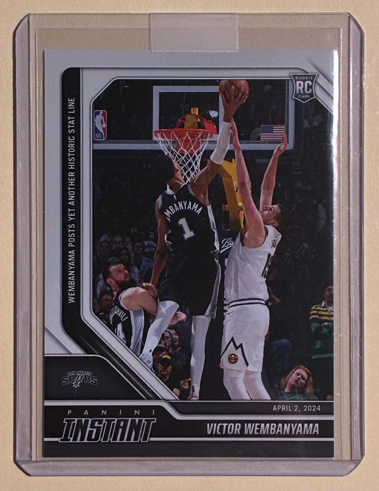 Victor Wembanyama 2023-24 Panini Instant NBA #473 Spurs RC (K)