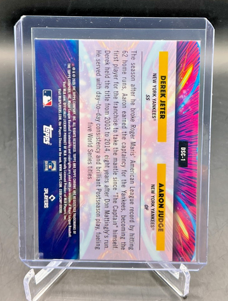 2025 Topps Cosmic Chrome Star Clusters DEREK JETER AARON JUDGE #DSC-1