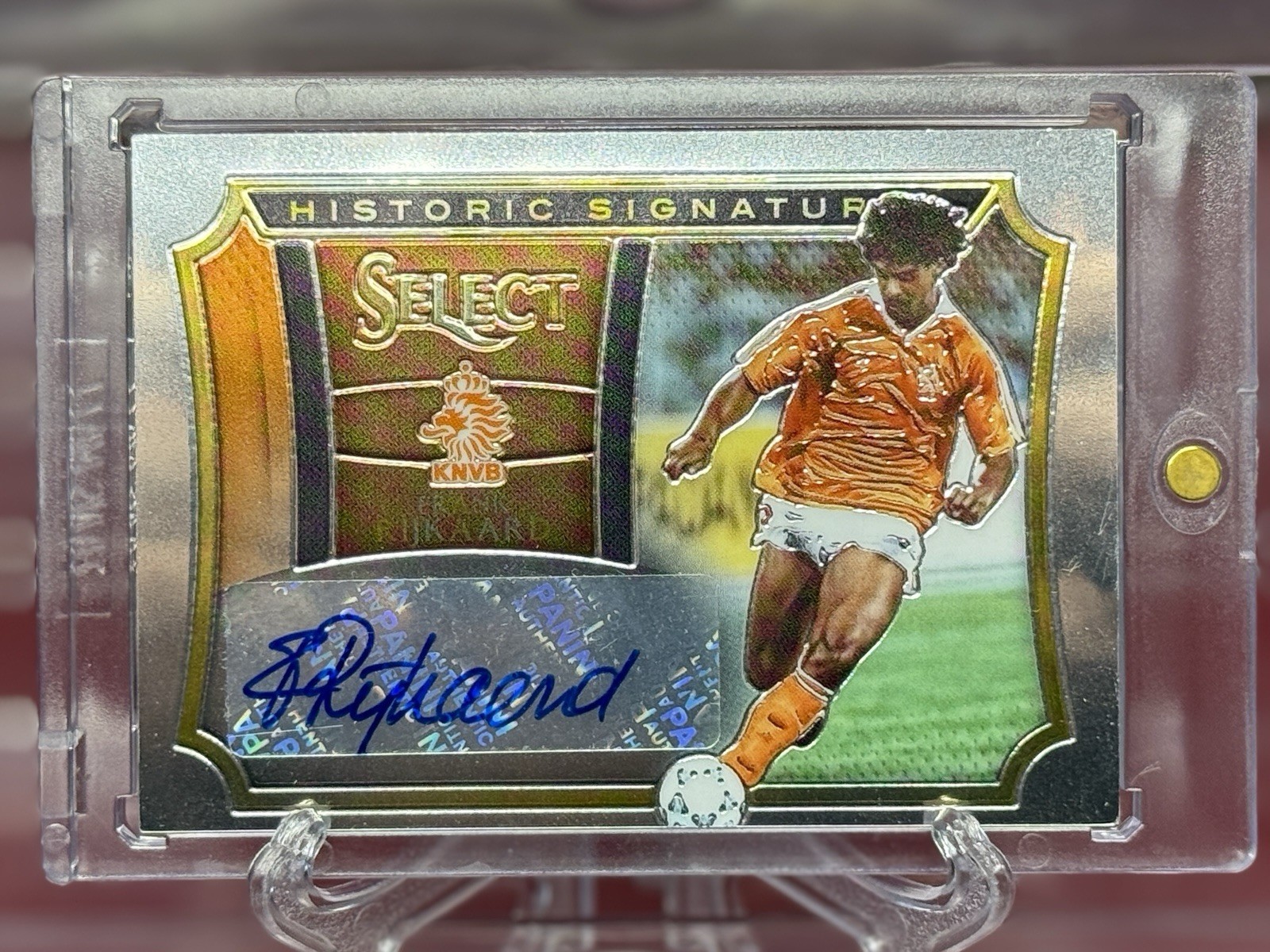 Frank Rijkaard Auto – 2015-16 Select Historic Signatures /199 Netherlands SP