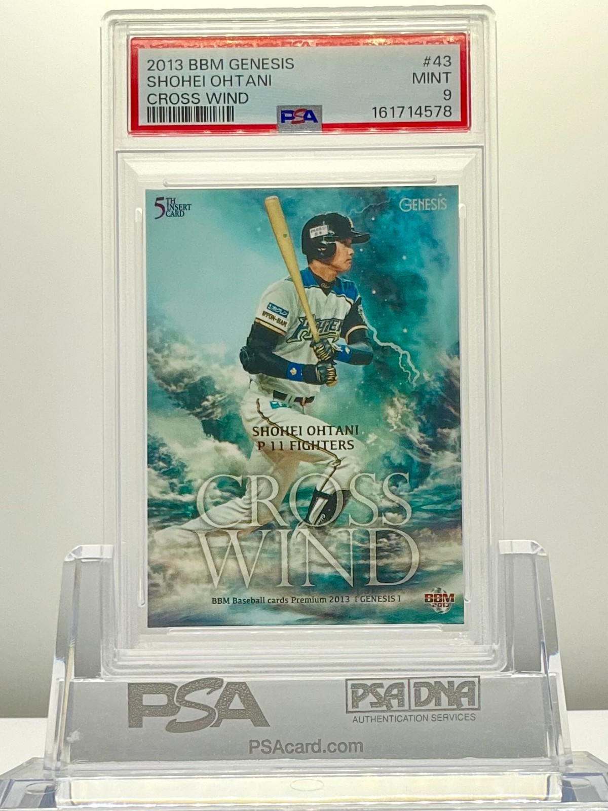 SHOHEI OHTANI 2013BBM GENESIS CROSS WIND(/50)#43 PSA9!MINT!ROOKIE CARD!POP4!