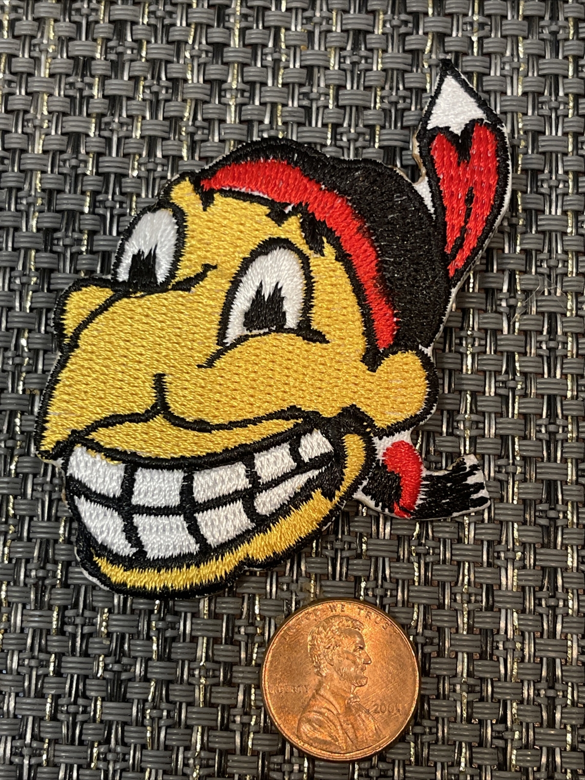 Cleveland Indians Rare Vintage LOGO Embroidered Iron On Patch (3″ X 2” )