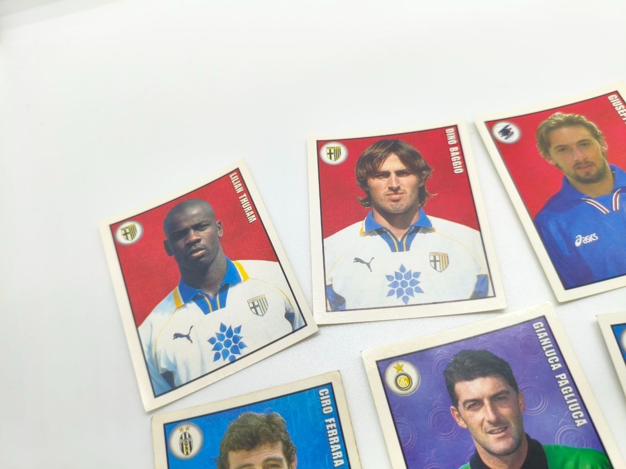 Football Sport Stickers Super Calcio 1998-1999 Panini Thuram Crespo West Signori