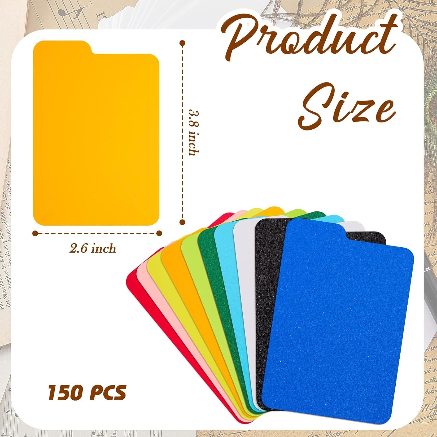 Assorted Color Card Page Dividers – 100 Lightweight Plastic Organizers for Cards