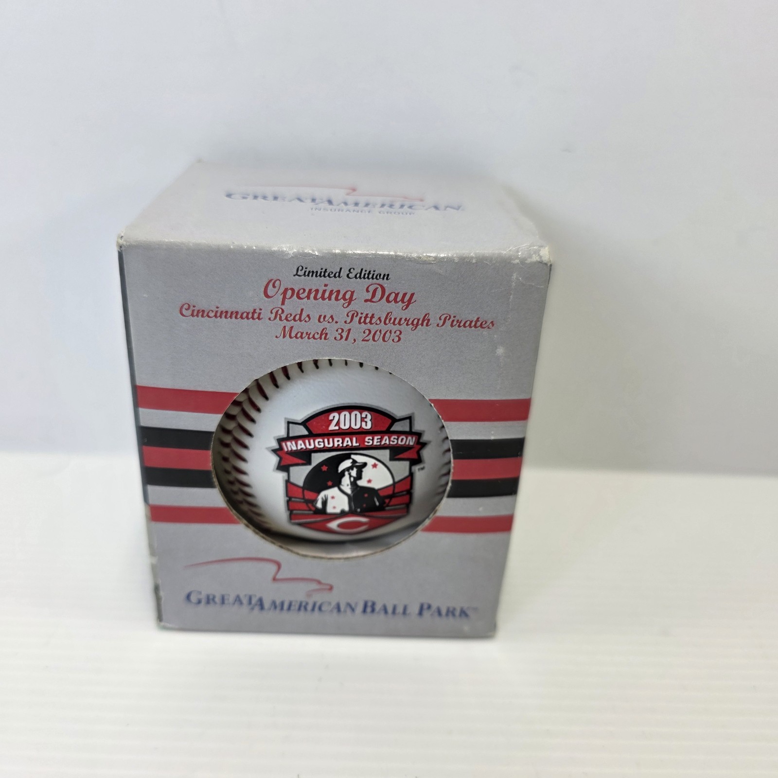 2003 Opening Day Reds Inaugural Baseball GABP NEW Box March 31 Pirates SGA