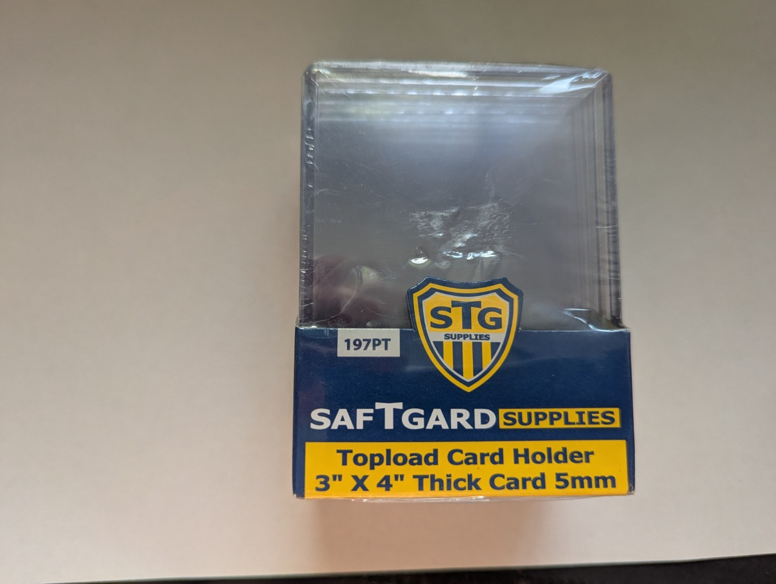 10 SafTGard Premium Thick Topload Card Holders 5MM 198 Pt – 1 Pack of 10