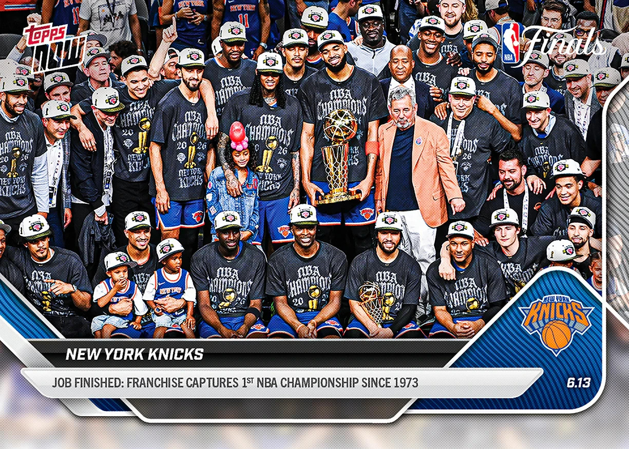 2025-26 Topps Now NBA #341 New York Knicks PRESALE