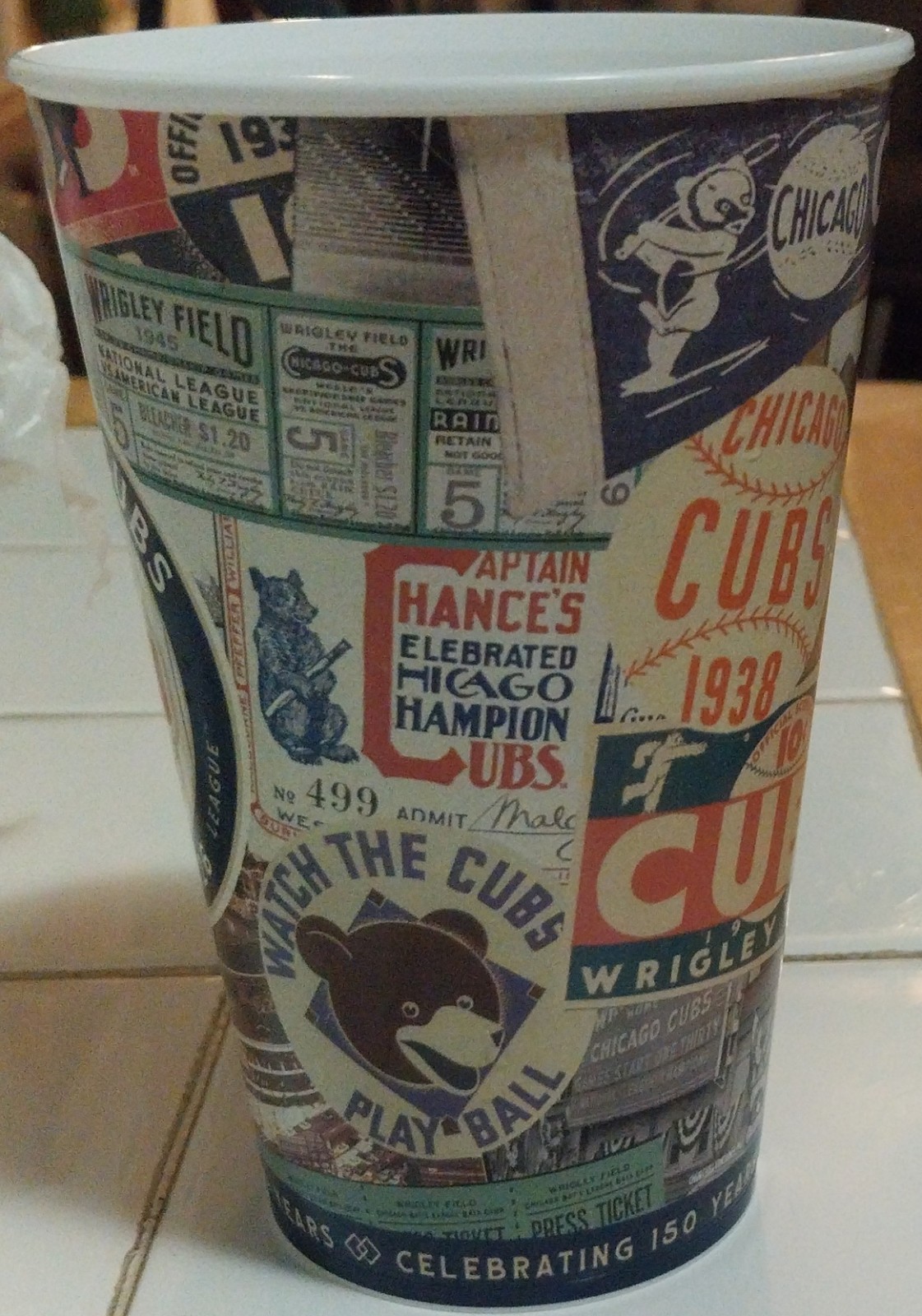 Chicago Cubs 2026 150th Anniversary Souvenir Liquor Cup From Wrigley Field⚾️