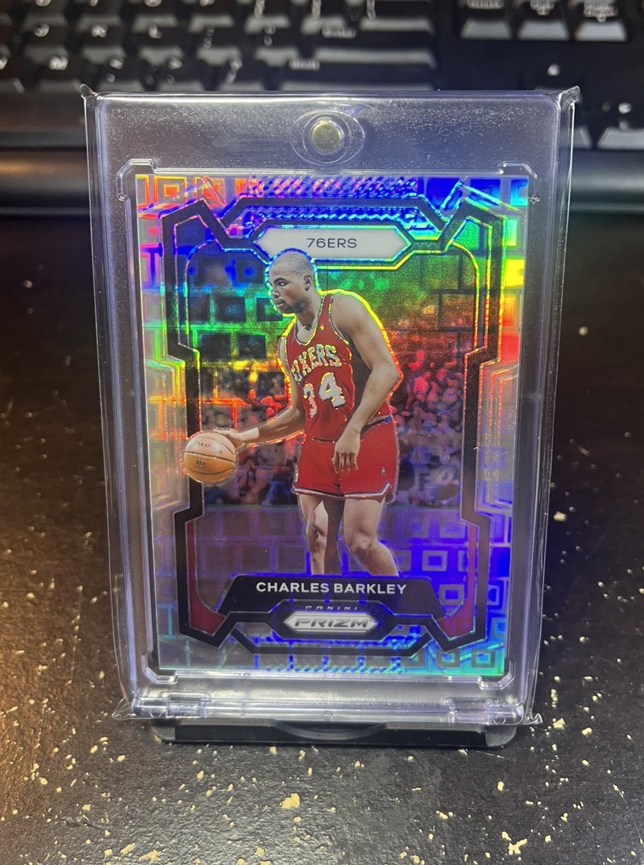 2023-24 Prizm – Charles Barkley #180 – Premium Set Prizm Numbered /150 Chuck!