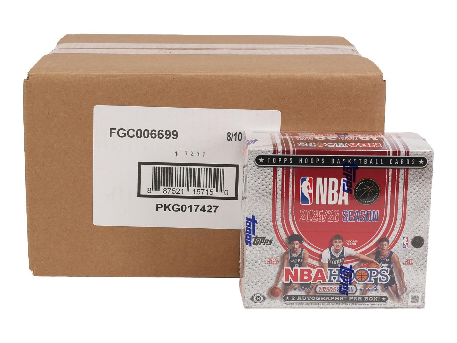 2025/26 TOPPS HOOPS BASKETBALL HOBBY JUMBO 8-BOX CASE