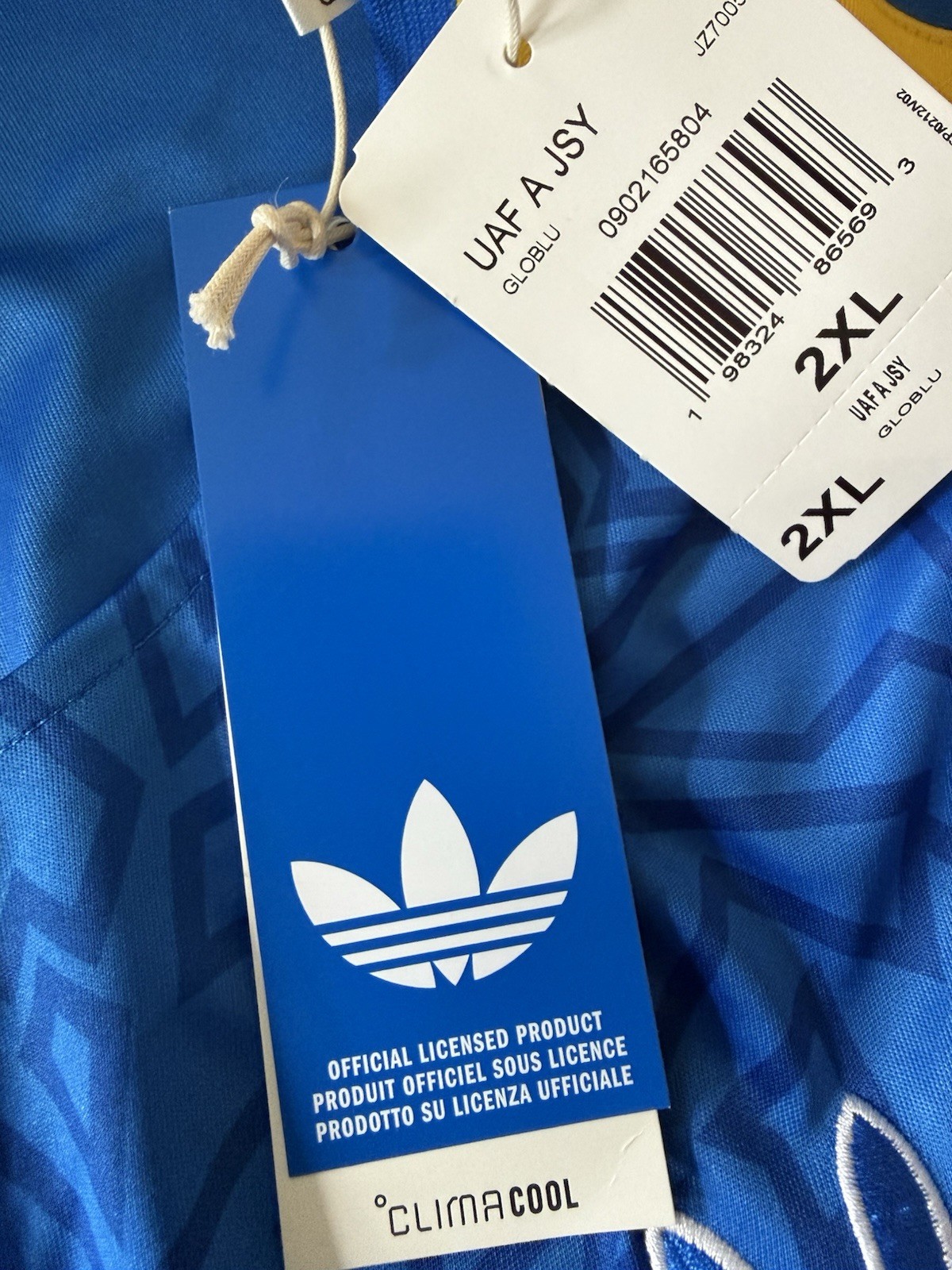 Ukraine National Team 2026 Adidas Away Soccer Jersey Shirt Kit JZ7005 2XL XXL