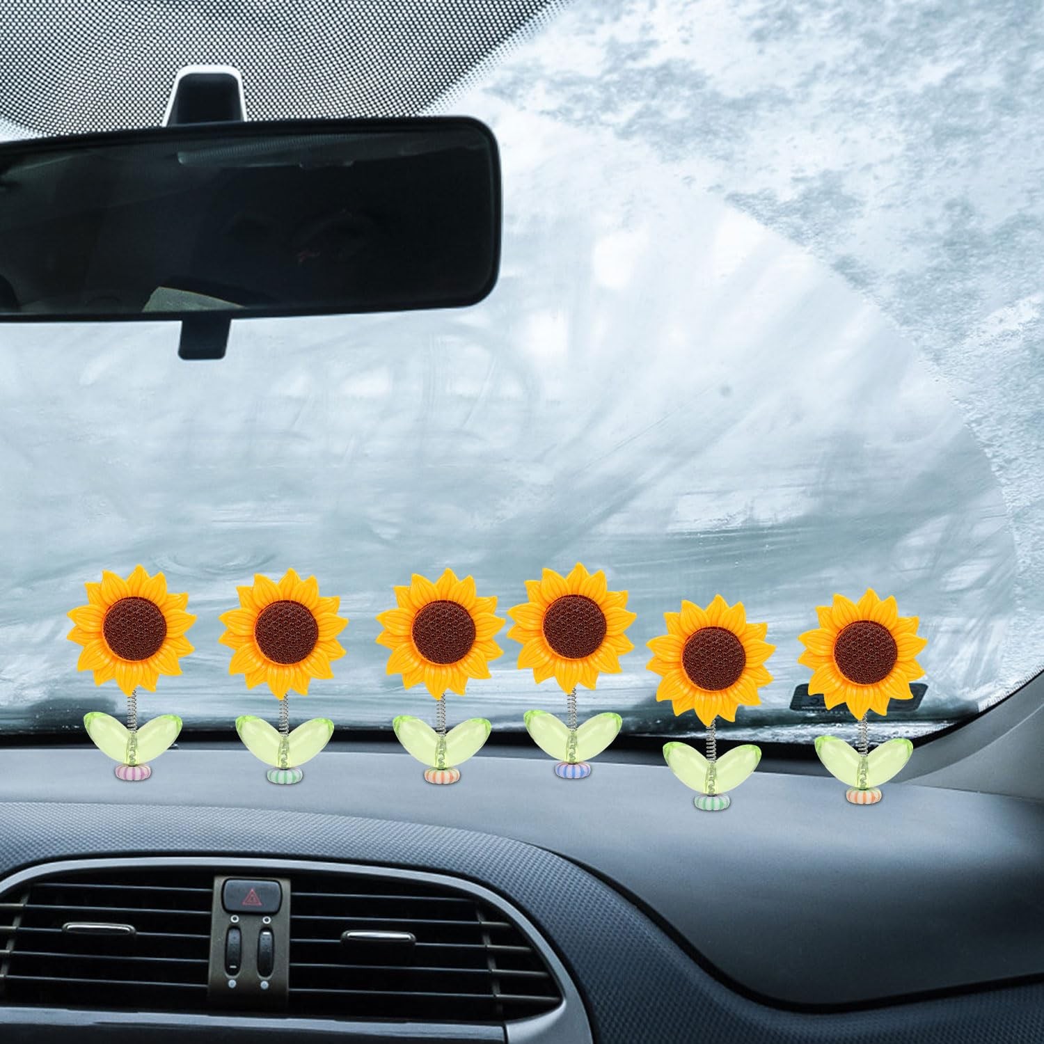 NQEUEPN 20pcs Sunflower Car 2.12×1.18 inches, as shown in the picture