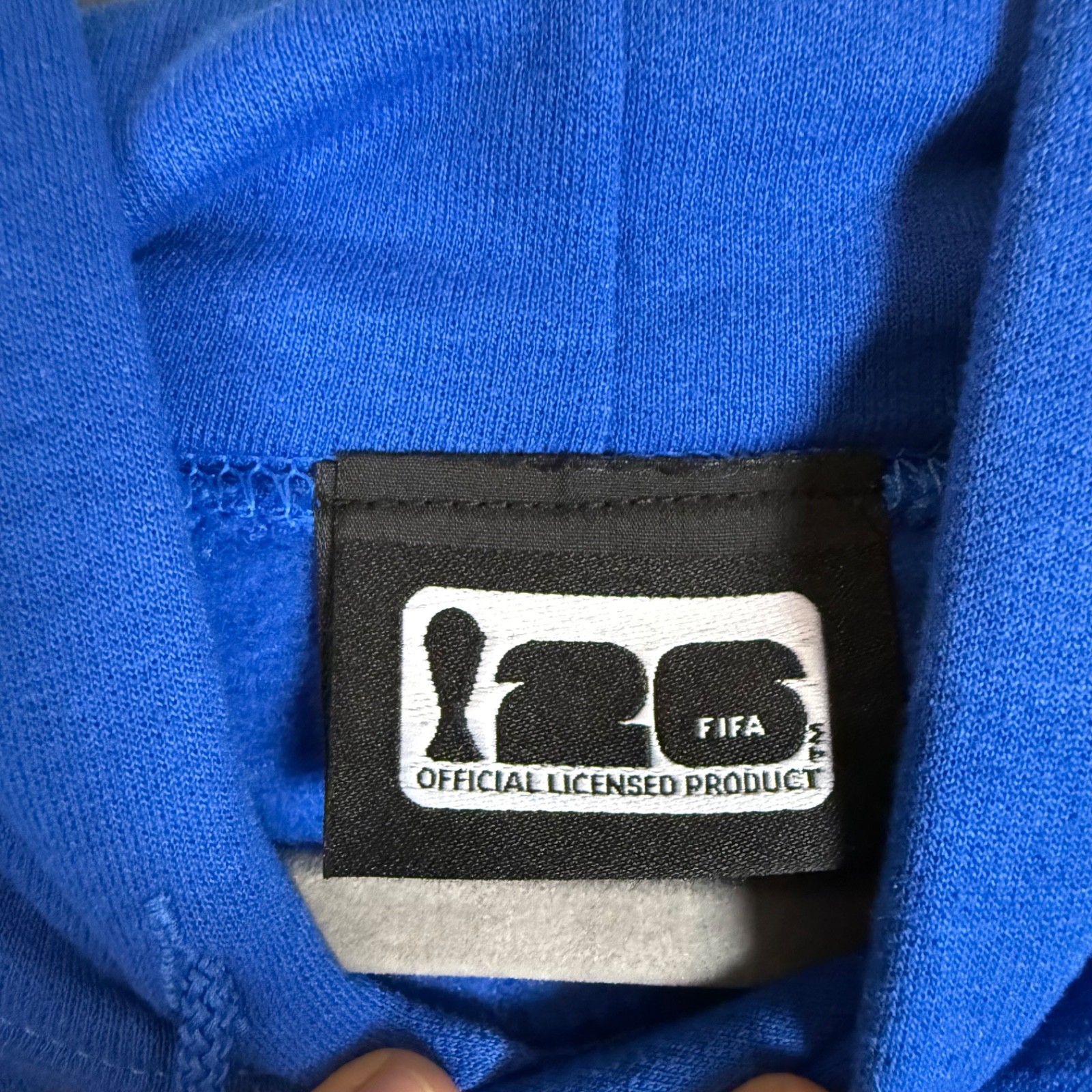 FIFA World Cup 26 Sweatshirt Mens L Blue Soccer Outerstuff Fleece Hoodie
