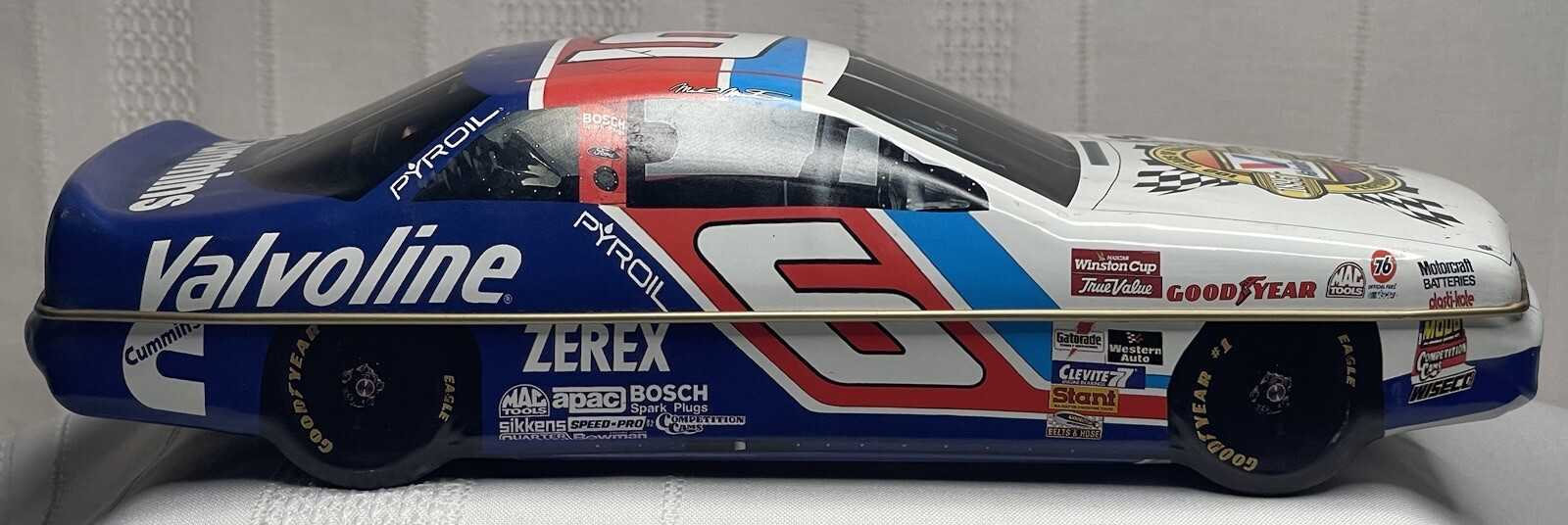 1995 Mark Martin Valvoline Tin NASCAR 100 Years Of Racing 10.5 in. Tin Only