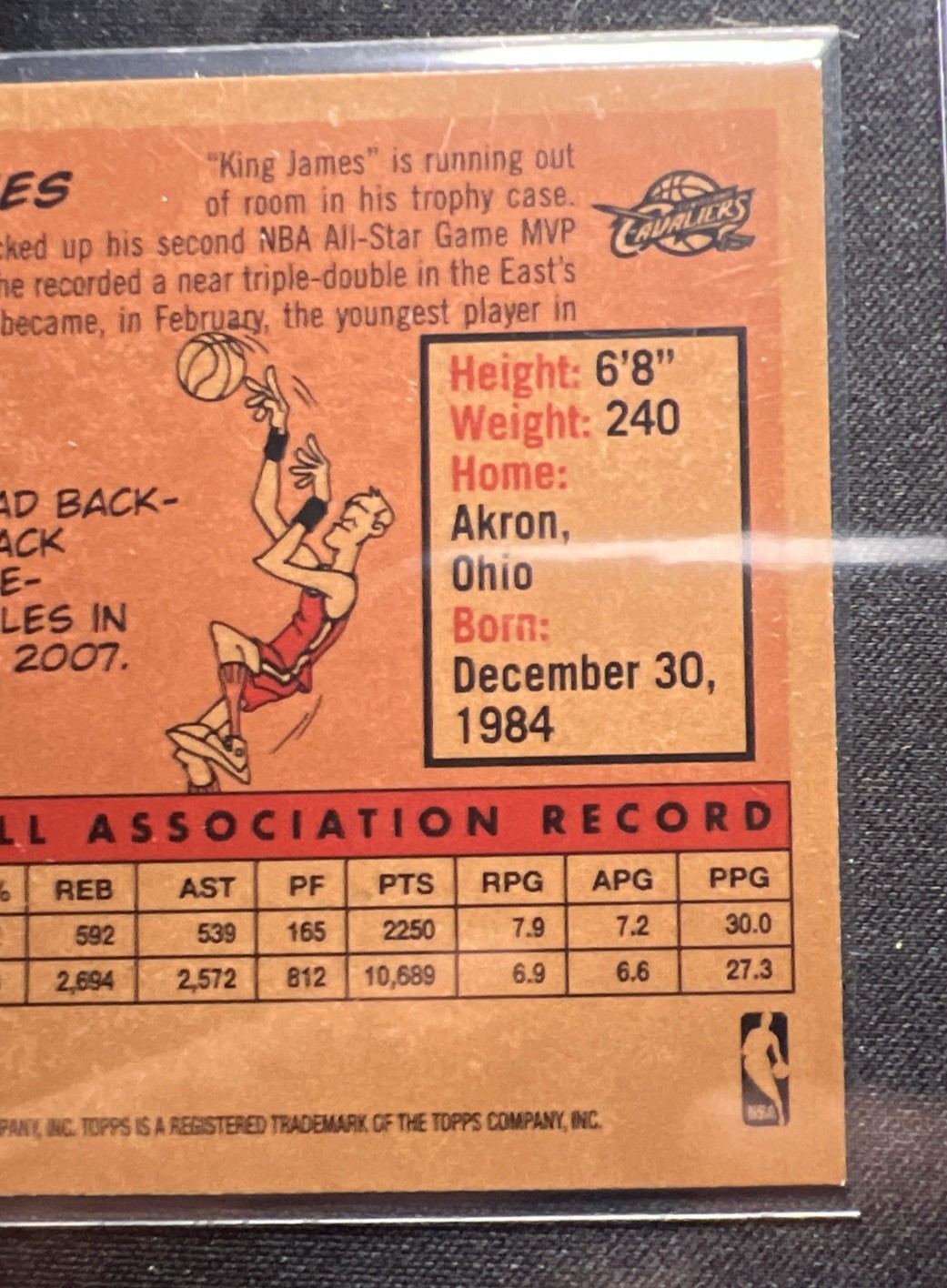 2008-09 Topps LeBron James #23 1958-59 Variations Gold – GEM MINT 10 contender