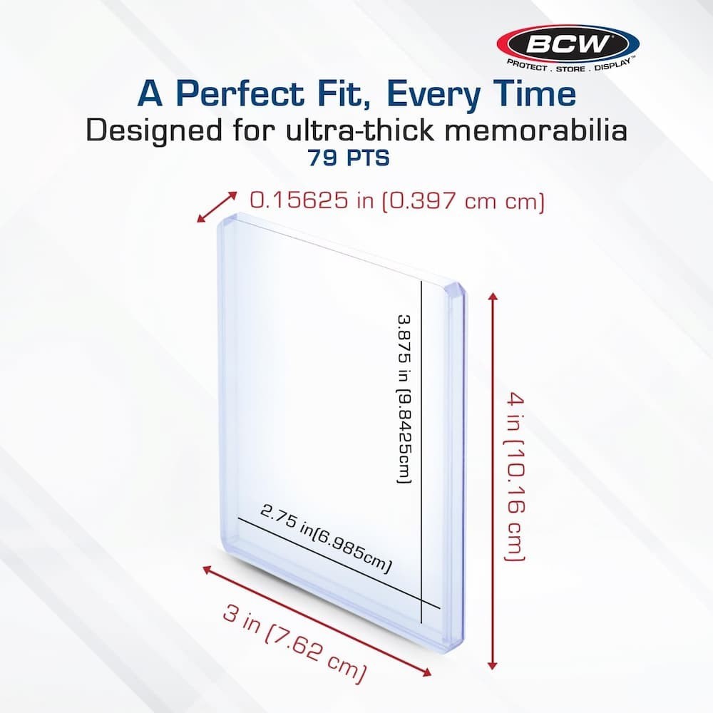 BCW Top Loaders Holders🍯3 X 4 Trading Cards Pro Premium Sleeves Deck Protectors