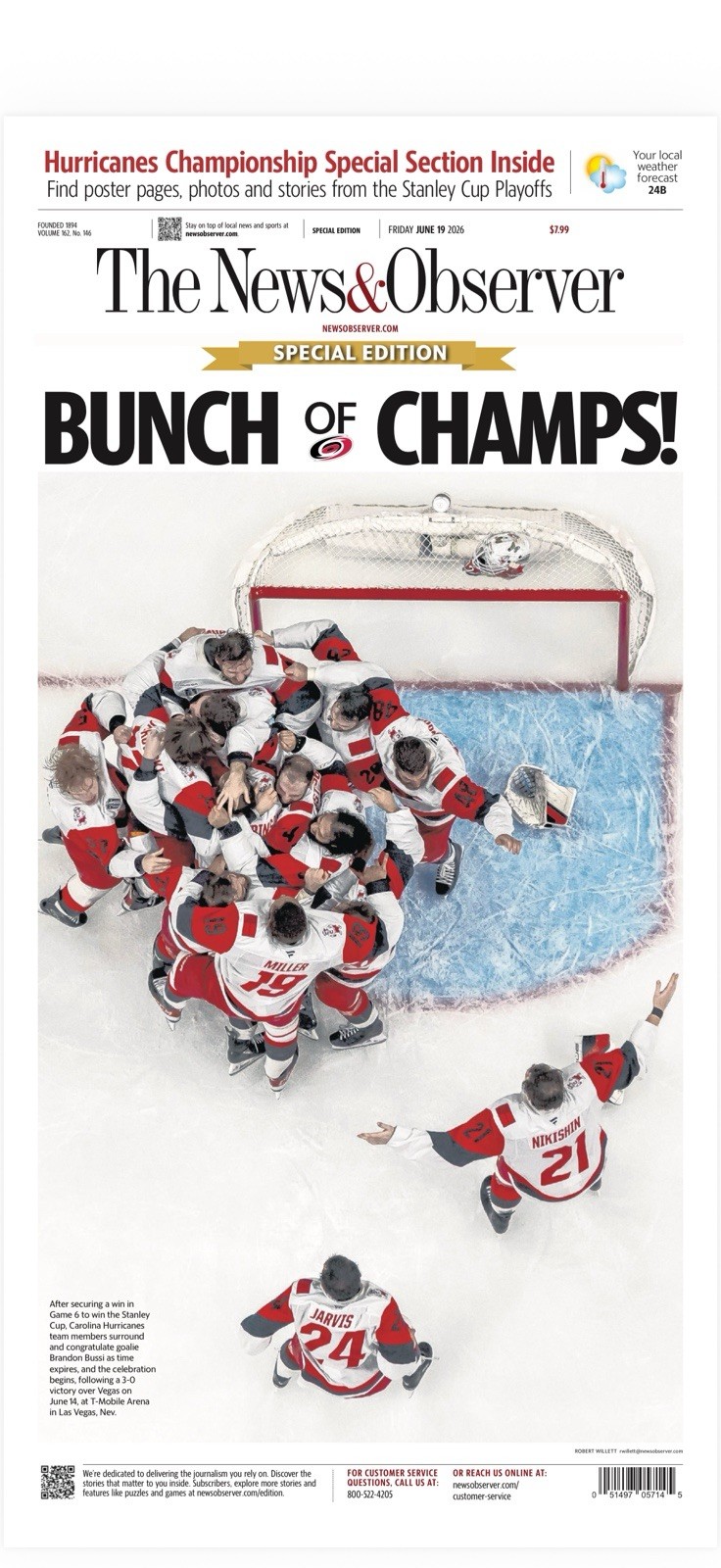 Carolina Hurricanes Bunch of Champs and Perfect Storm Digital Copy June 19, 2026