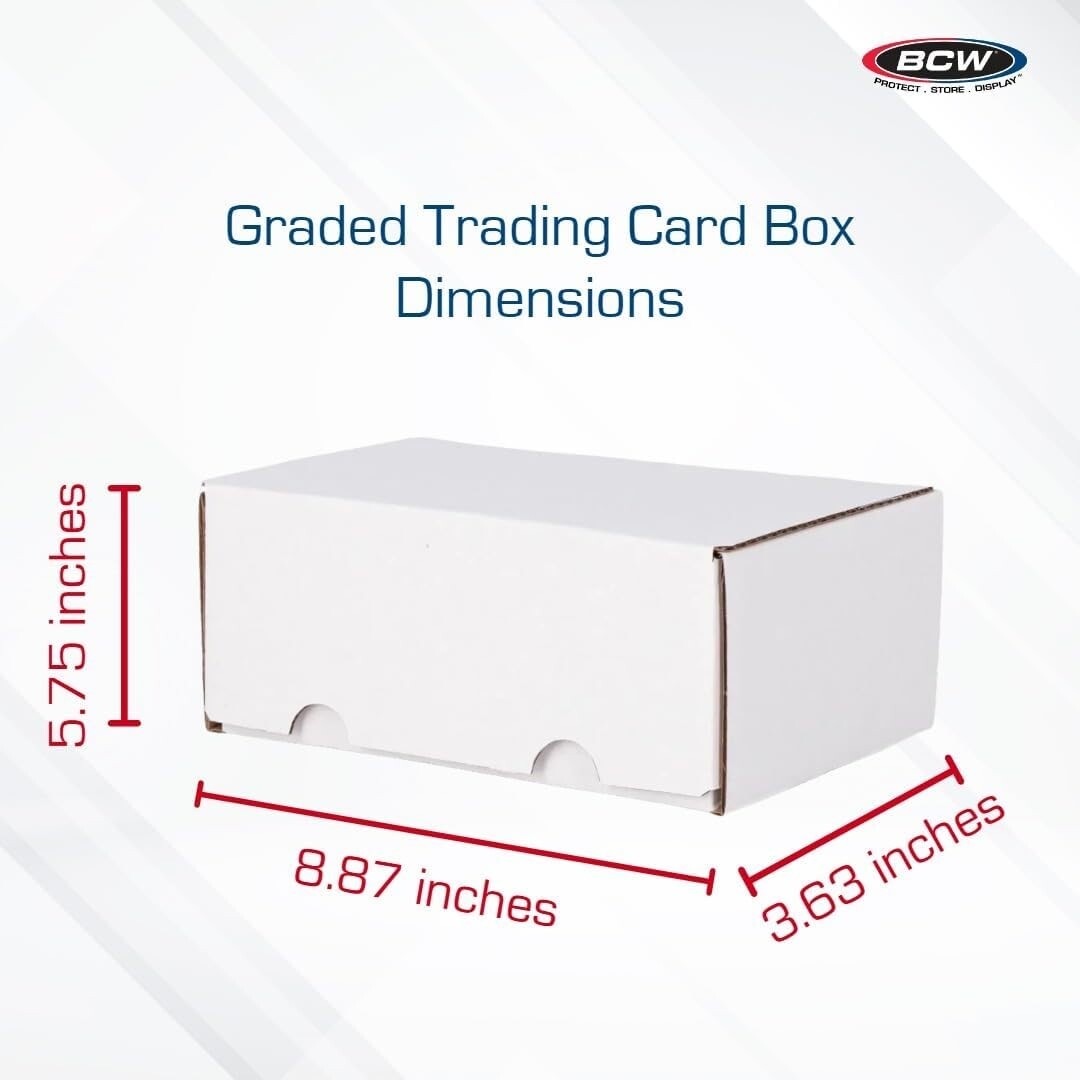 BCW Graded Trading Card Storage Box Hold 30 Certified / 4 Screws PSA BGS Holders