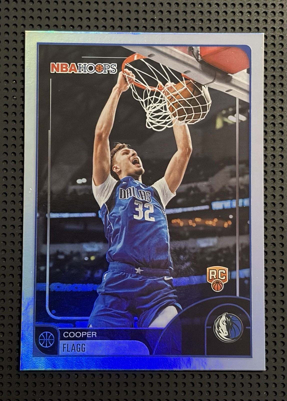 Cooper Flagg 2025 Topps NBA Hoops Rookie #35 Rainbow Foil Dallas Mavericks RC