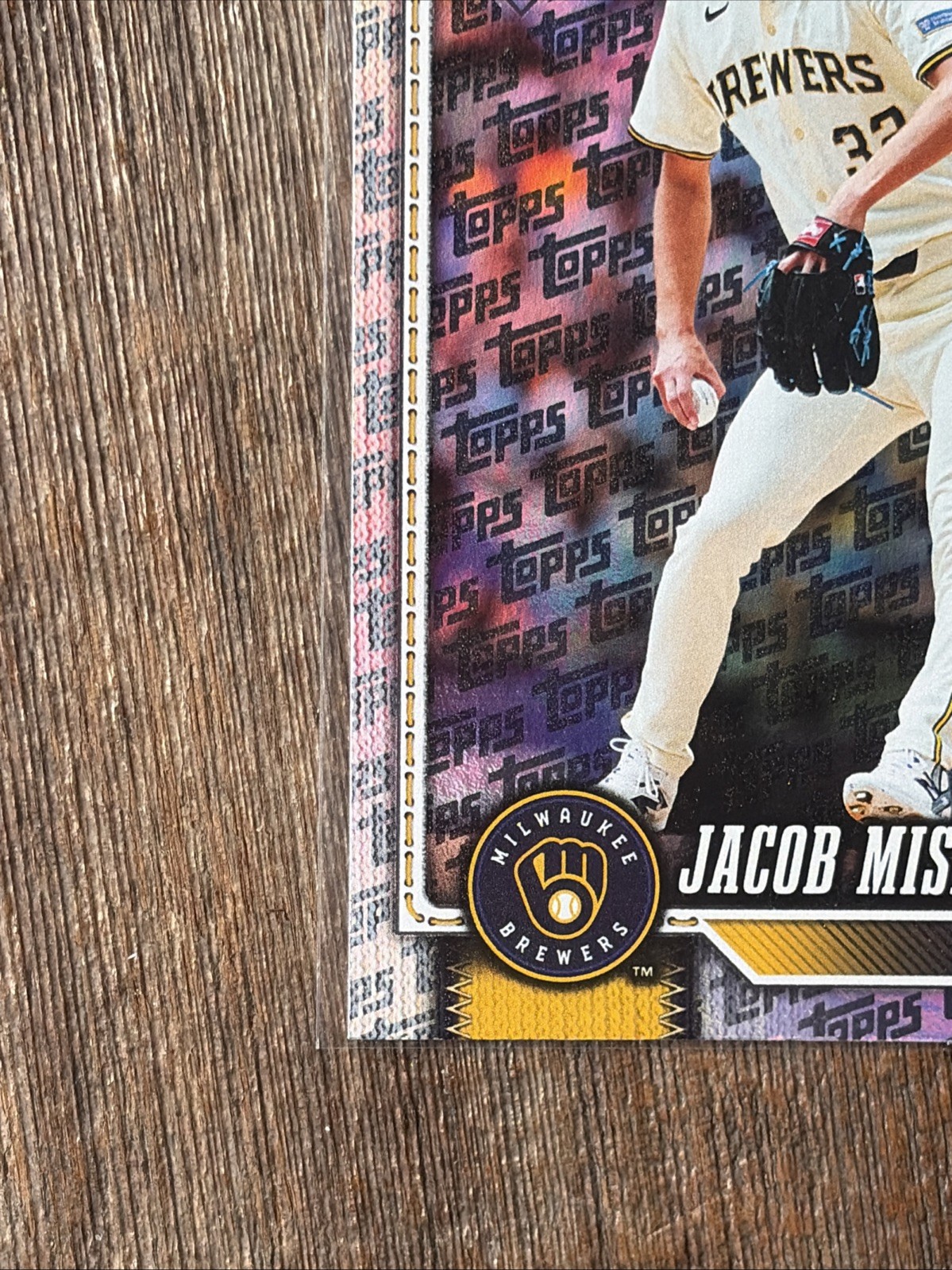 2026 Topps Jacob Misiorowski RC TOPPS Foil Pattern Rookie #10 Brewers SP