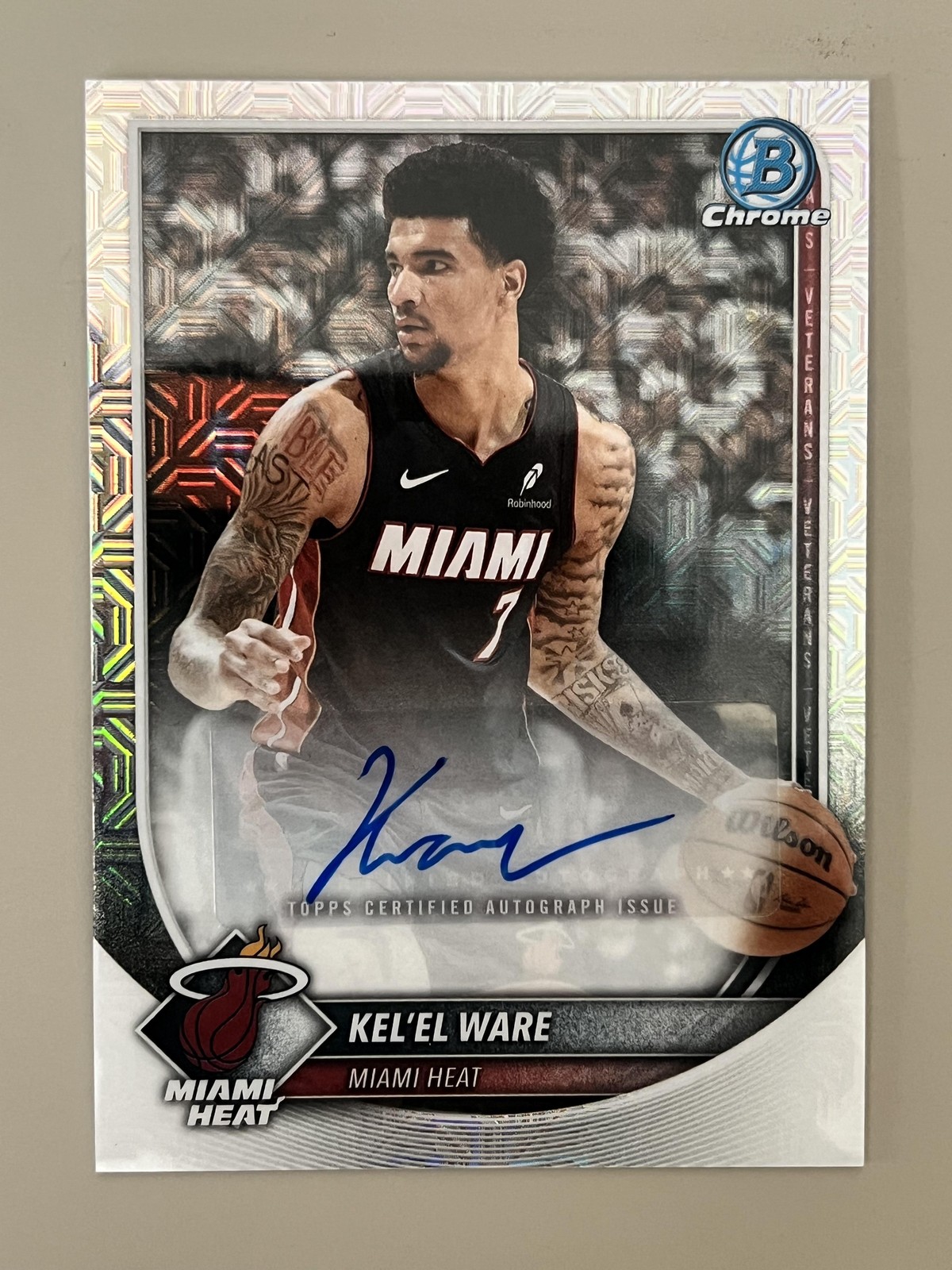 2025-26 Bowman #BCA-KW Kel’el Ware Chrome Autographs