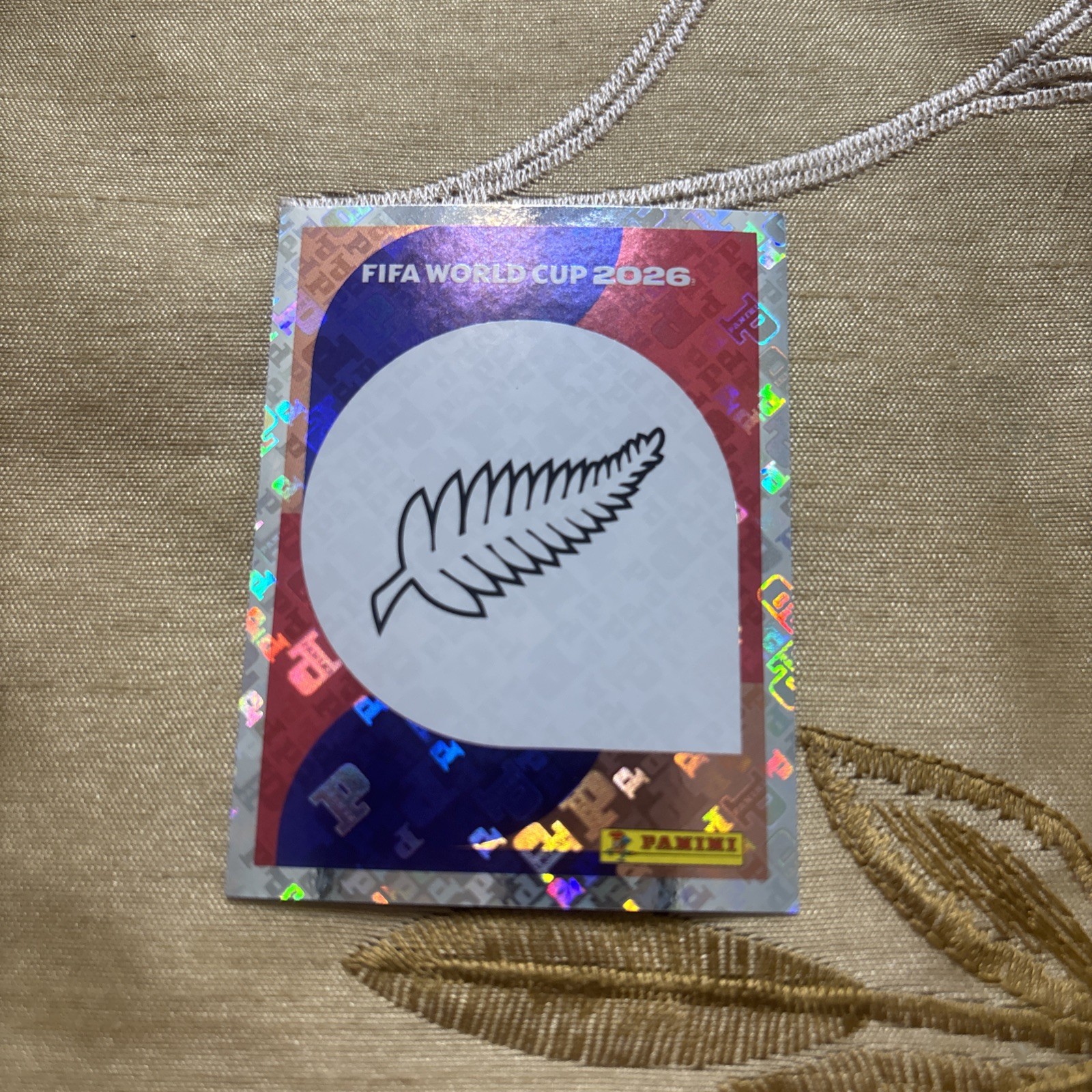 2026 Panini FIFA World Cup Sticker Foil Team Logo Badge #NZL 1 New Zealand