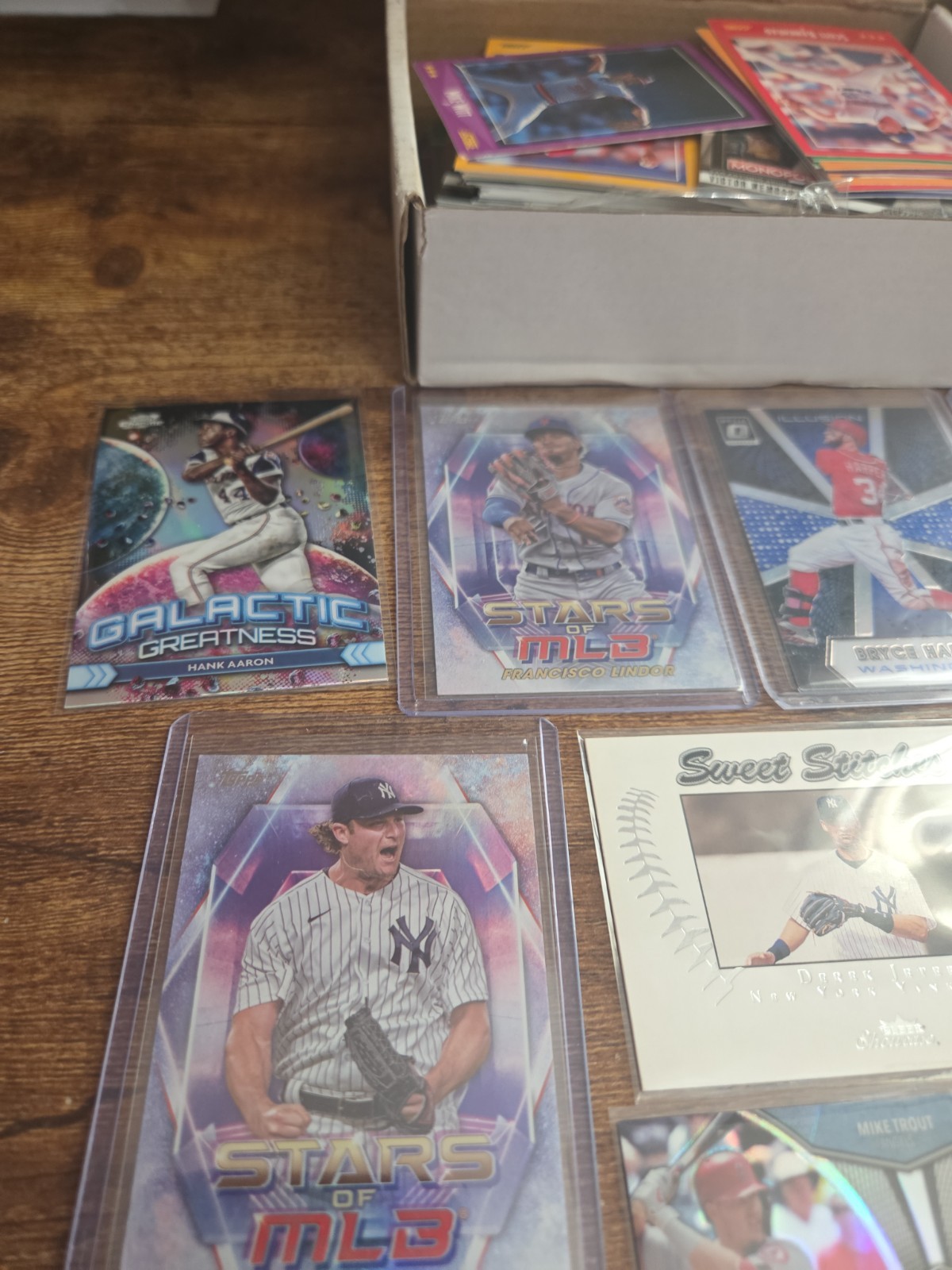 Mixed Lot Of Sports Cards MLB, NFL, NBA, Jeter, Acura, Harper, Aaron
