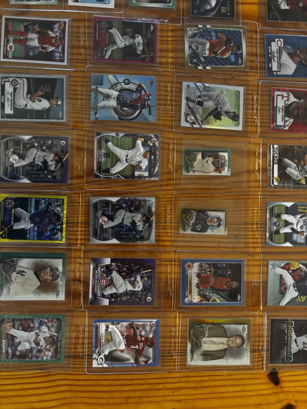 53 MLB Numbered Card Lot Topps Prospects Rookies and Vets