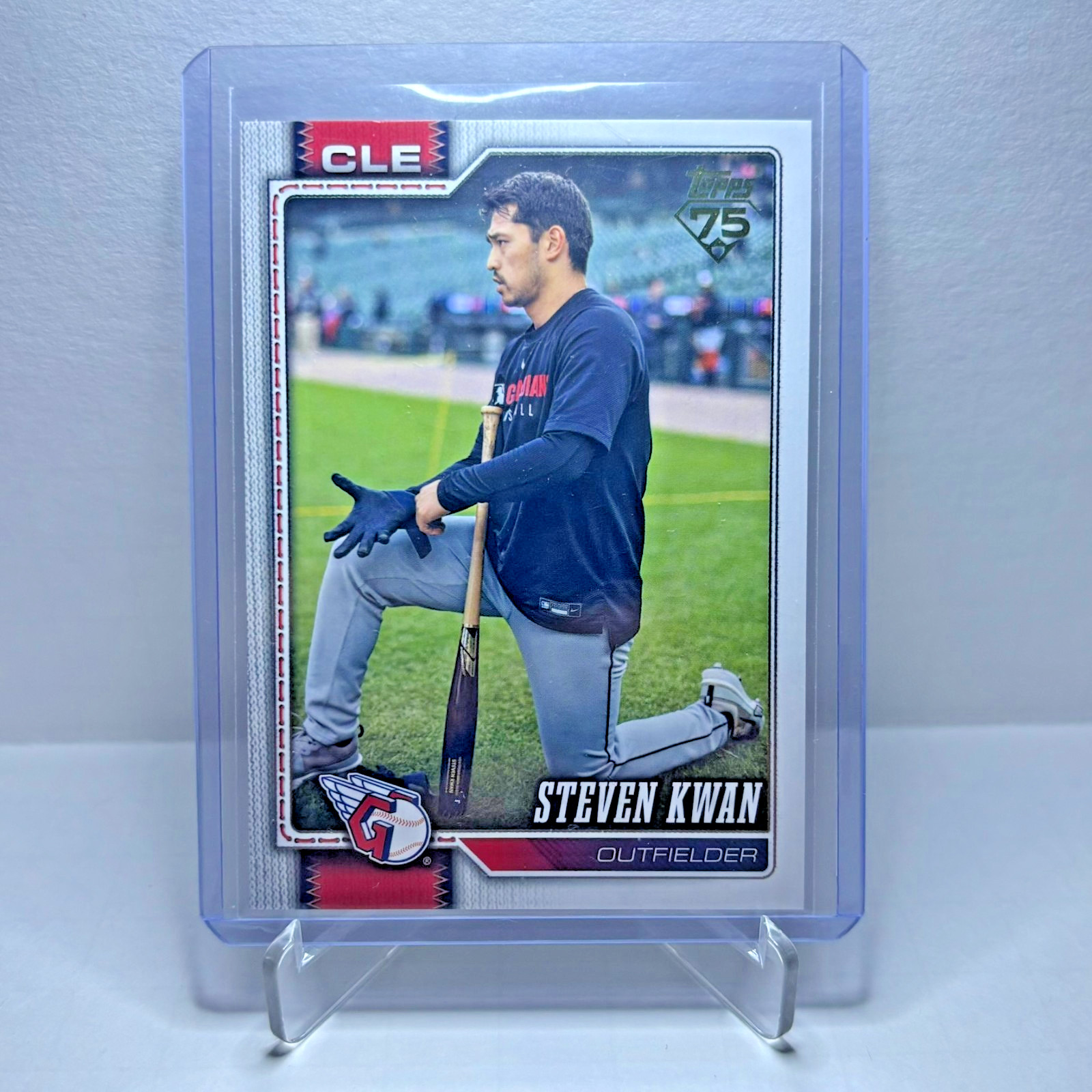 2026 Topps Series 2 Steven Kwan Golden Mirror Variation #675 Cleveland Indians