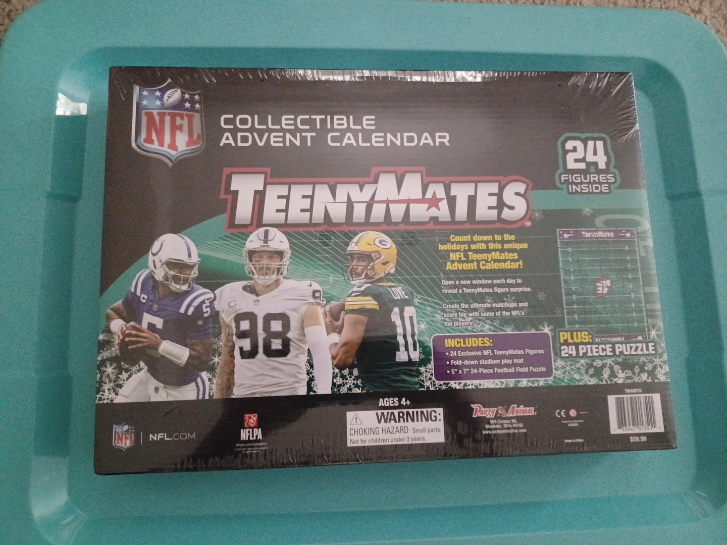 Party Animal NFL TeenyMates DSG Exclusive 2025 Advent Calendar – Rare Figures
