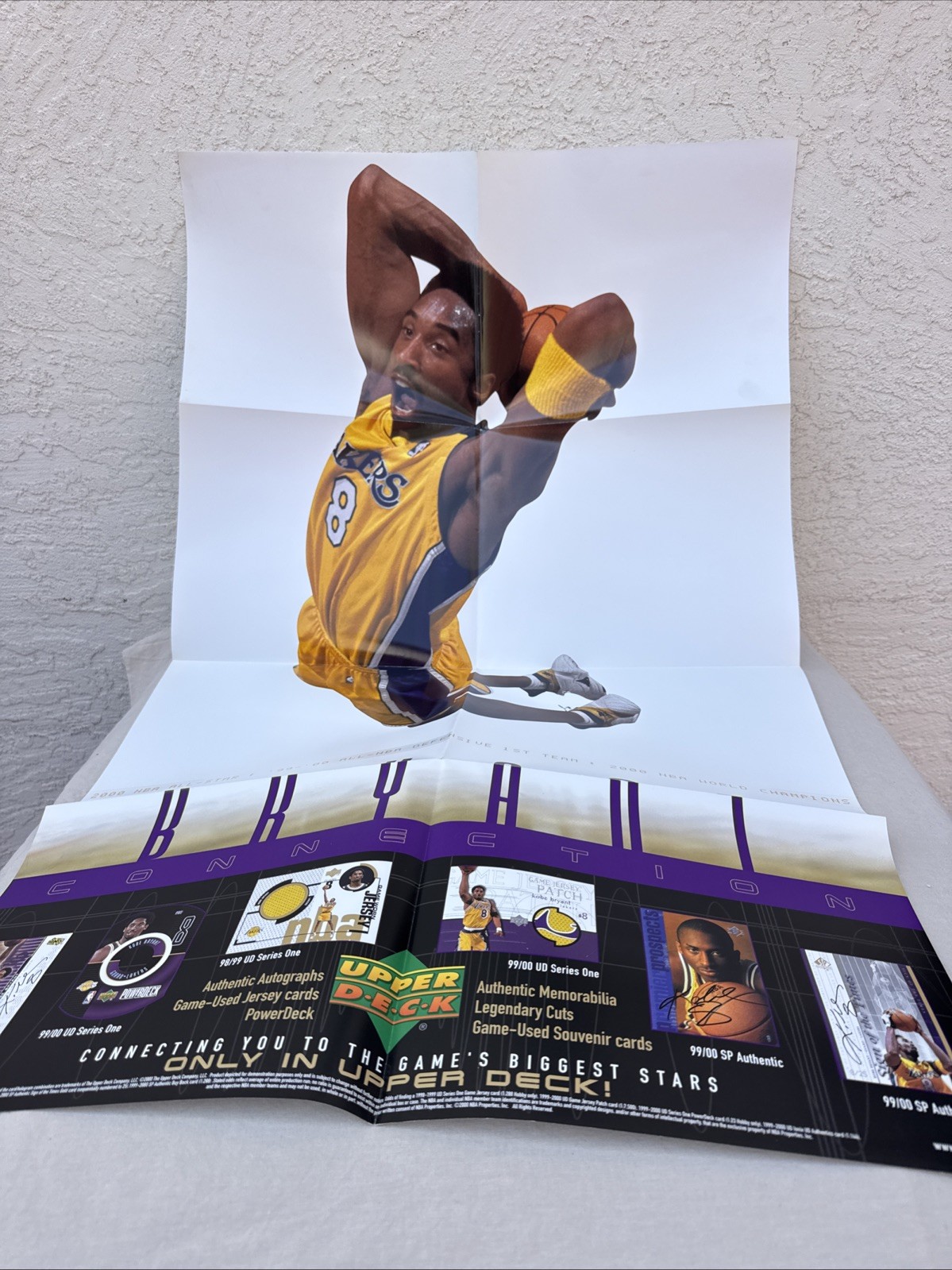 Upper Deck Kobe Bryant Rare Promo Dealer Shop Wall Poster Lakers HOF 98/99 99/00