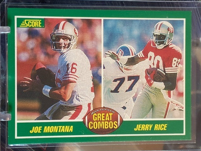 1989 Score Great Combos Joe Montana Jerry Rice #279