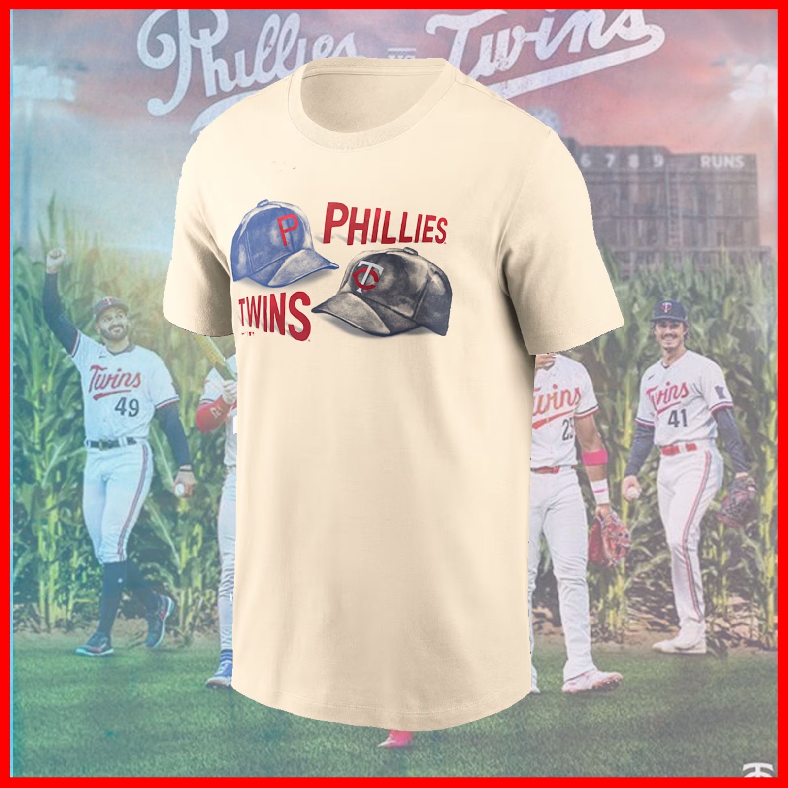 🔥SALE 30%!! Baseball at FIELD OF DREAMS Matchup 2026 Twin$ vs. Phillie$ T-Shirt