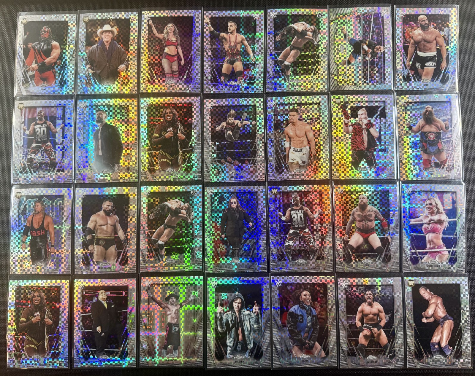 28x WWE X-Fractor Lot 2026 Topps Chrome Kane Kevin Nash Rusev Ivar Chad Gable