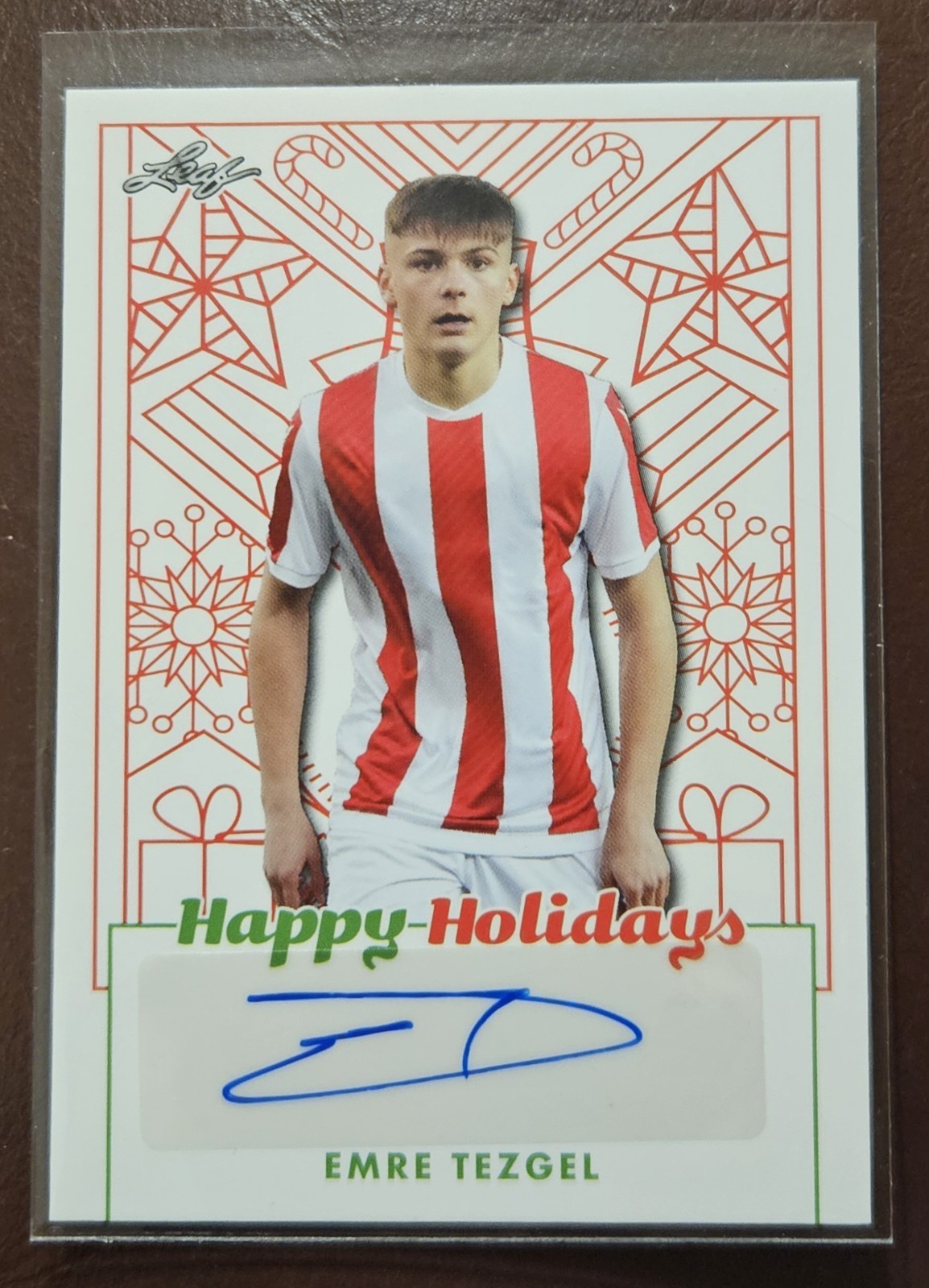 2023 Leaf Holiday Packs Emre Tezgel Happy Holidays Auto #BA-ET1