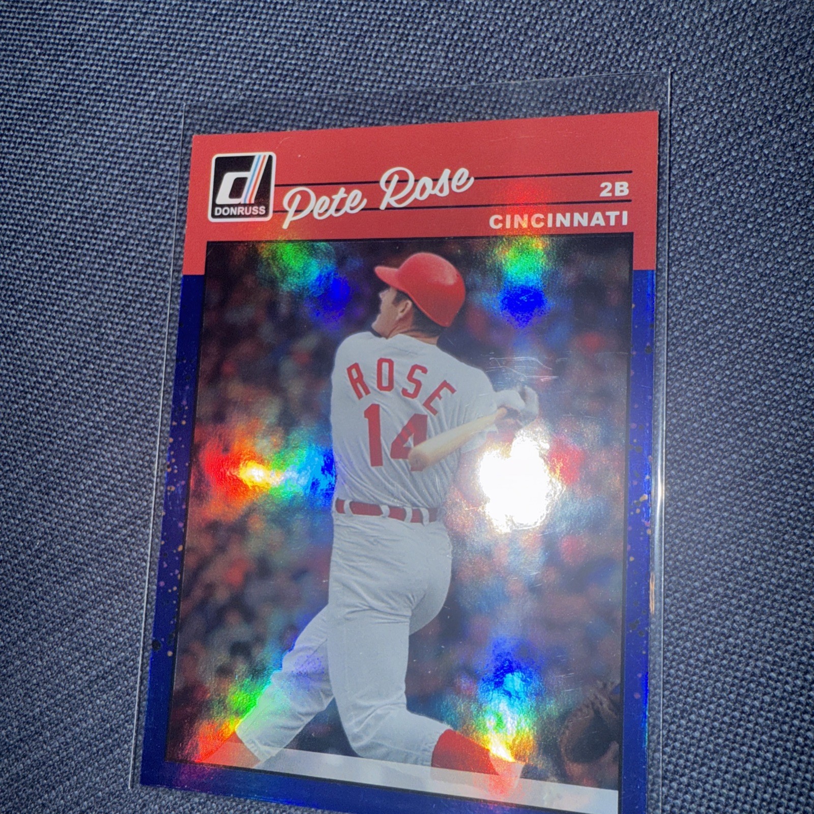 2023 Panini Donruss – Retro 1990 Pete Rose #259 Holo Blue