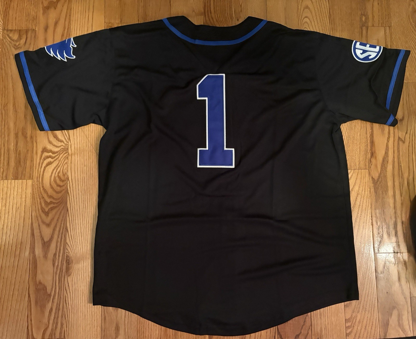University Of Kentucky Wildcats NCAA Black Baseball Jersey STITCHED NEW Size XL